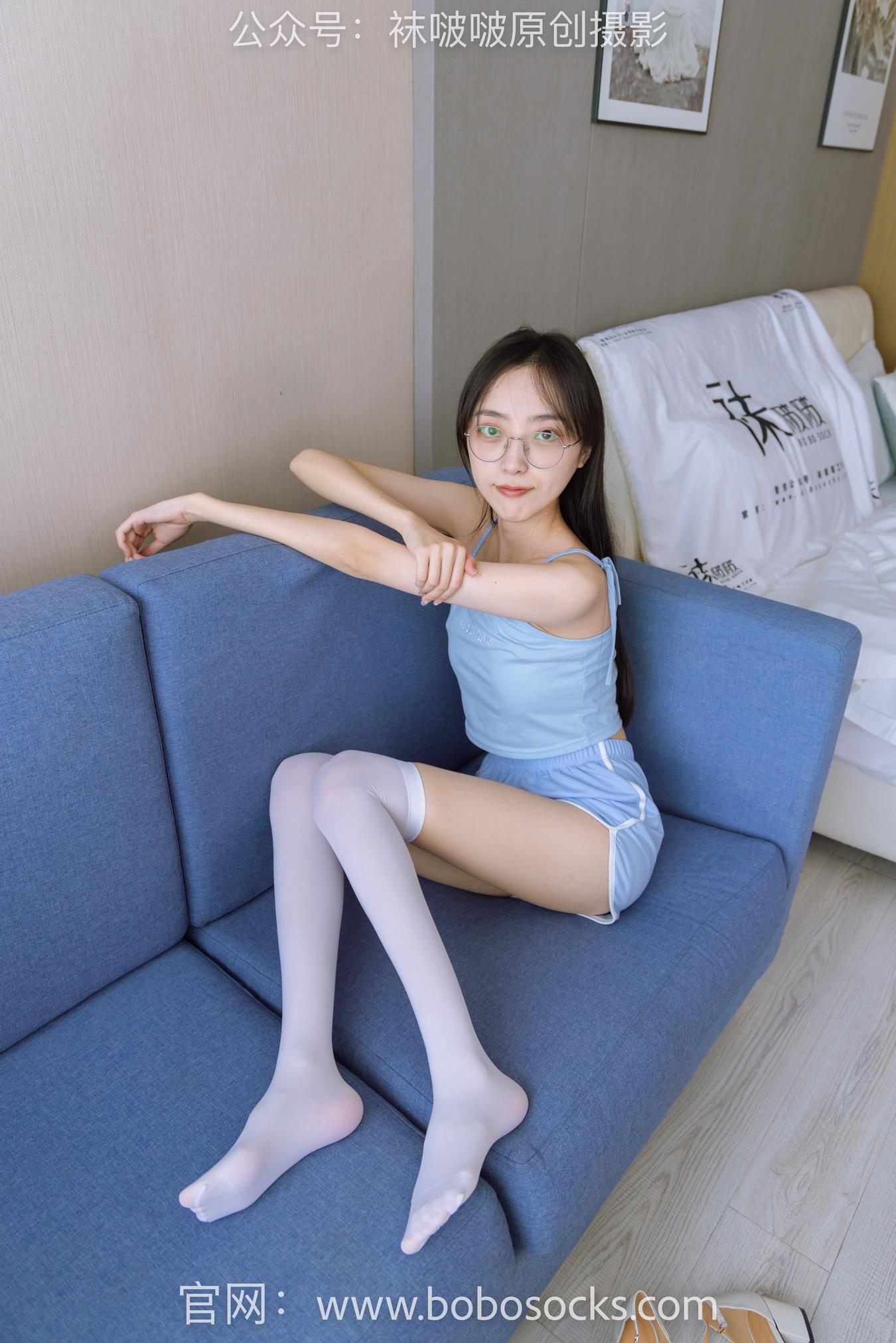 图片[19]-[BoBoSocks袜啵啵]NO.157 稚予-高跟鞋、白丝大腿袜、裸足[140] – 速更版-美库