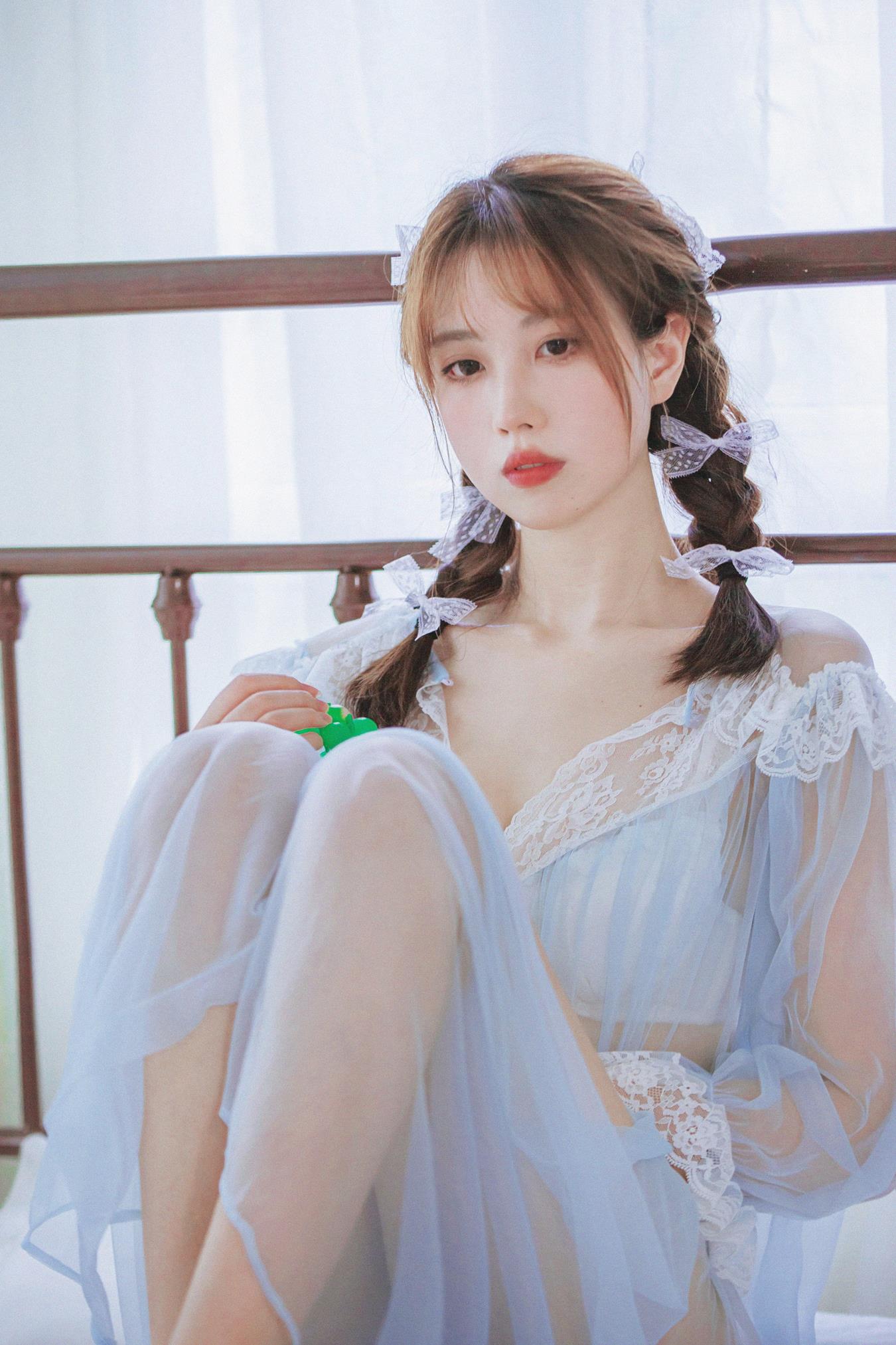 图片[19]-念雪ww – 蓝纱衣[39P] – 速更版-美库