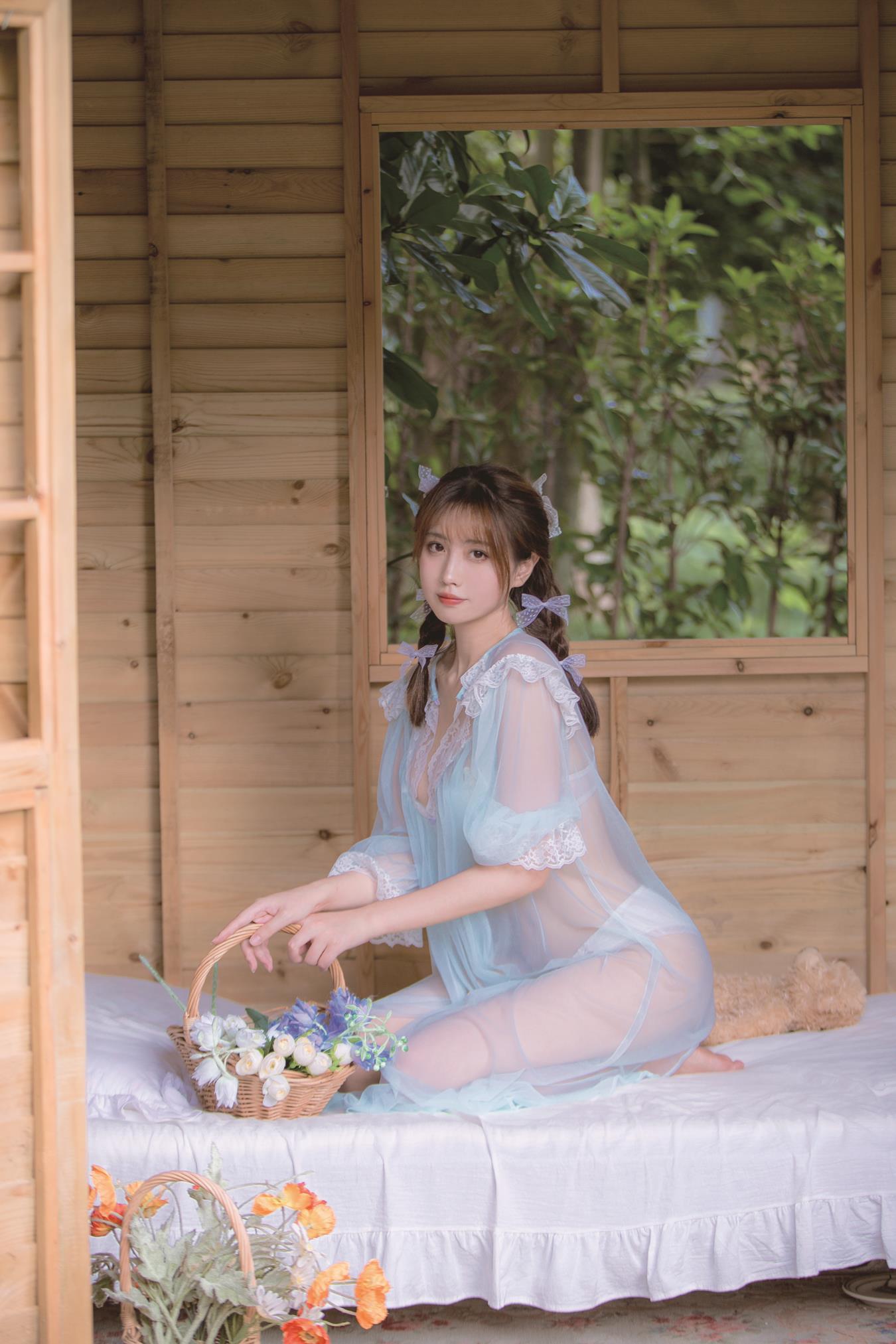 图片[20]-念雪ww – 蓝纱衣[39P] – 速更版-美库