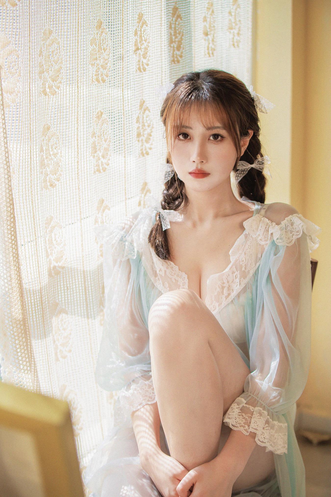 图片[31]-念雪ww – 蓝纱衣[39P] – 速更版-美库