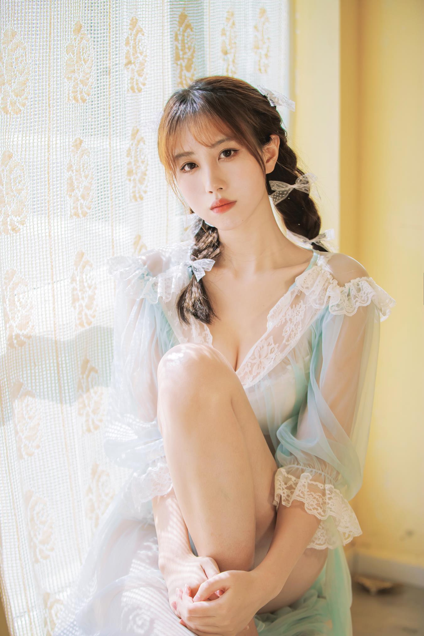 图片[32]-念雪ww – 蓝纱衣[39P] – 速更版-美库