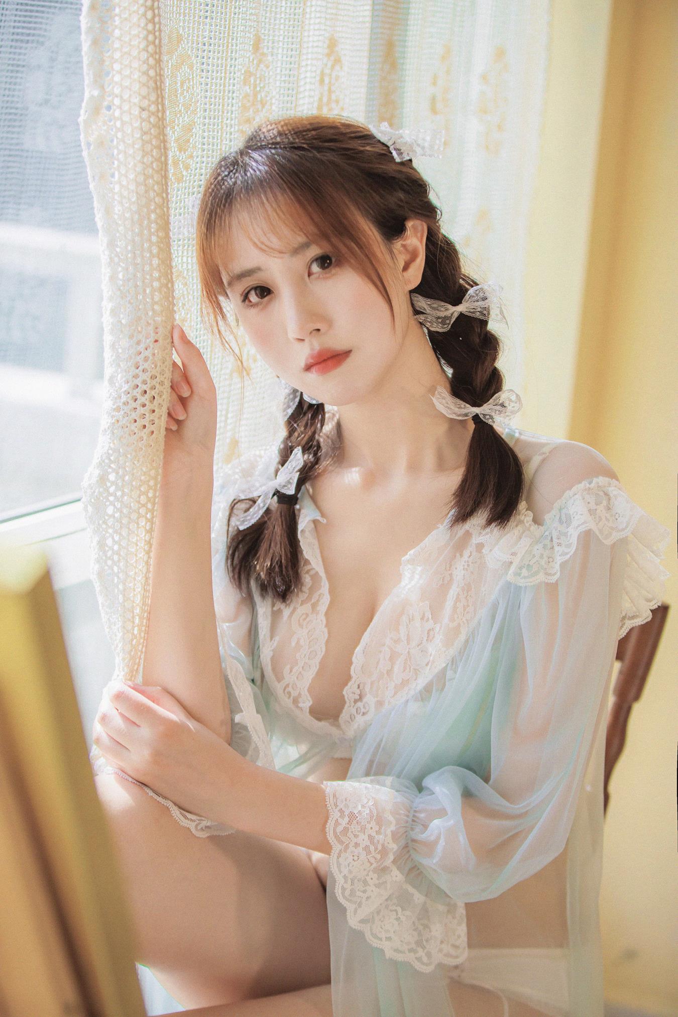 图片[40]-念雪ww – 蓝纱衣[39P] – 速更版-美库