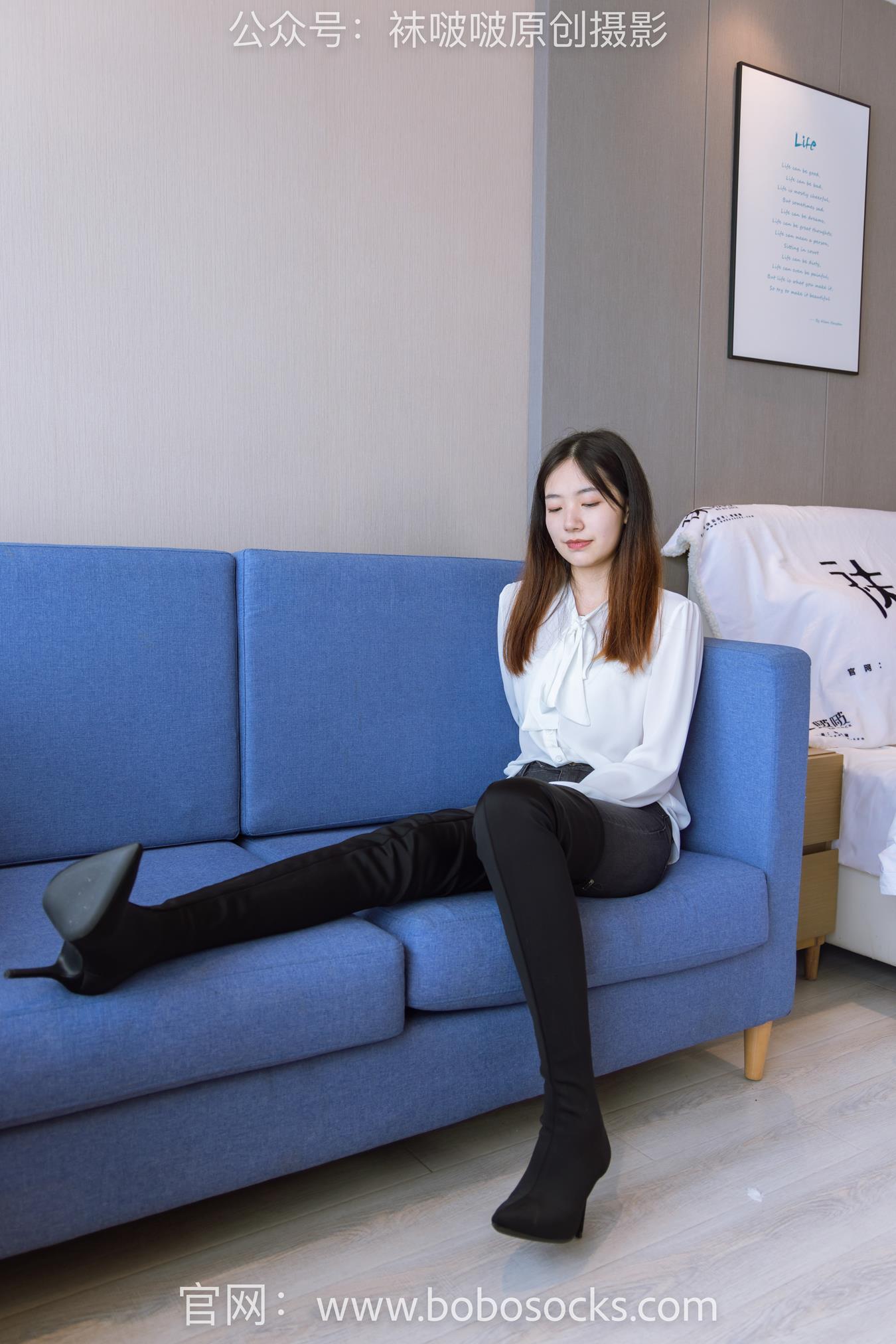 图片[15]-[BoBoSocks袜啵啵]NO.158 小甜豆-高跟长靴、白棉袜、裸足[136P] – 速更版-美库