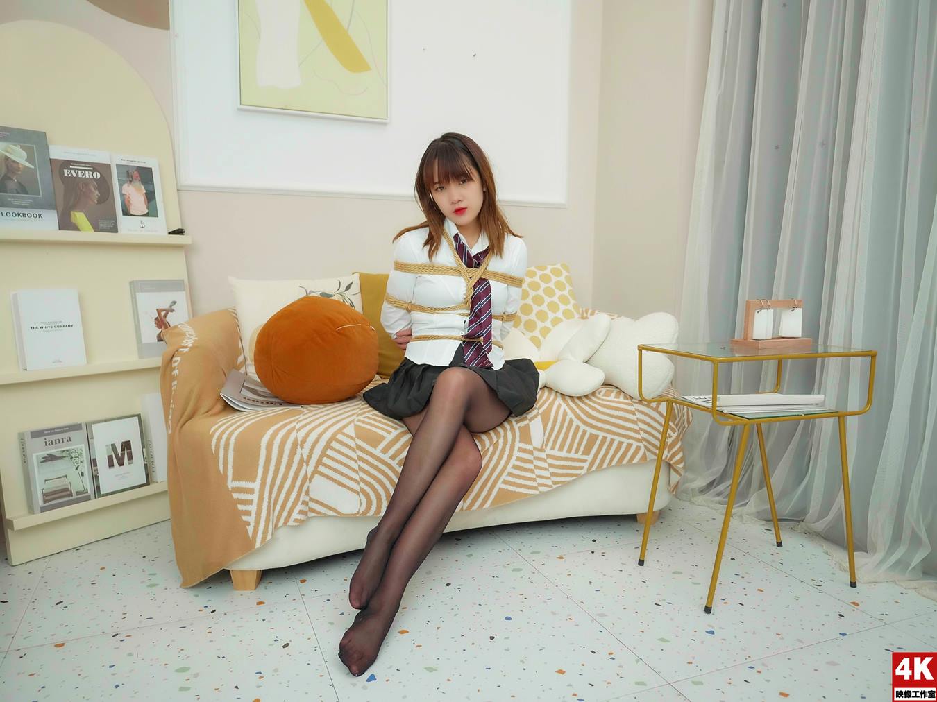 图片[12]-[Ligui丽柜]2022.09.16 你的JK女孩被绑起来 果果吖[53+1P] – 速更版-美库