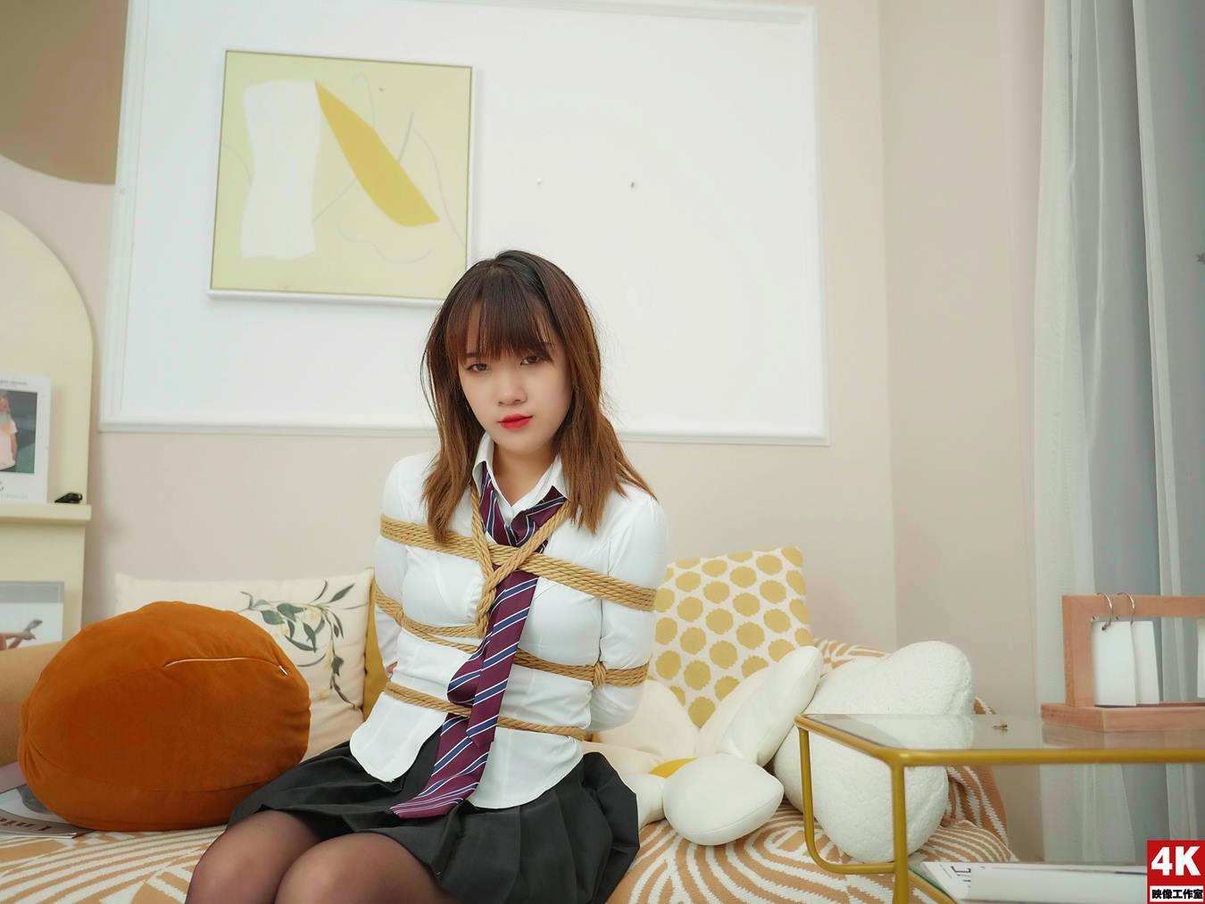 图片[23]-[Ligui丽柜]2022.09.16 你的JK女孩被绑起来 果果吖[53+1P] – 速更版-美库