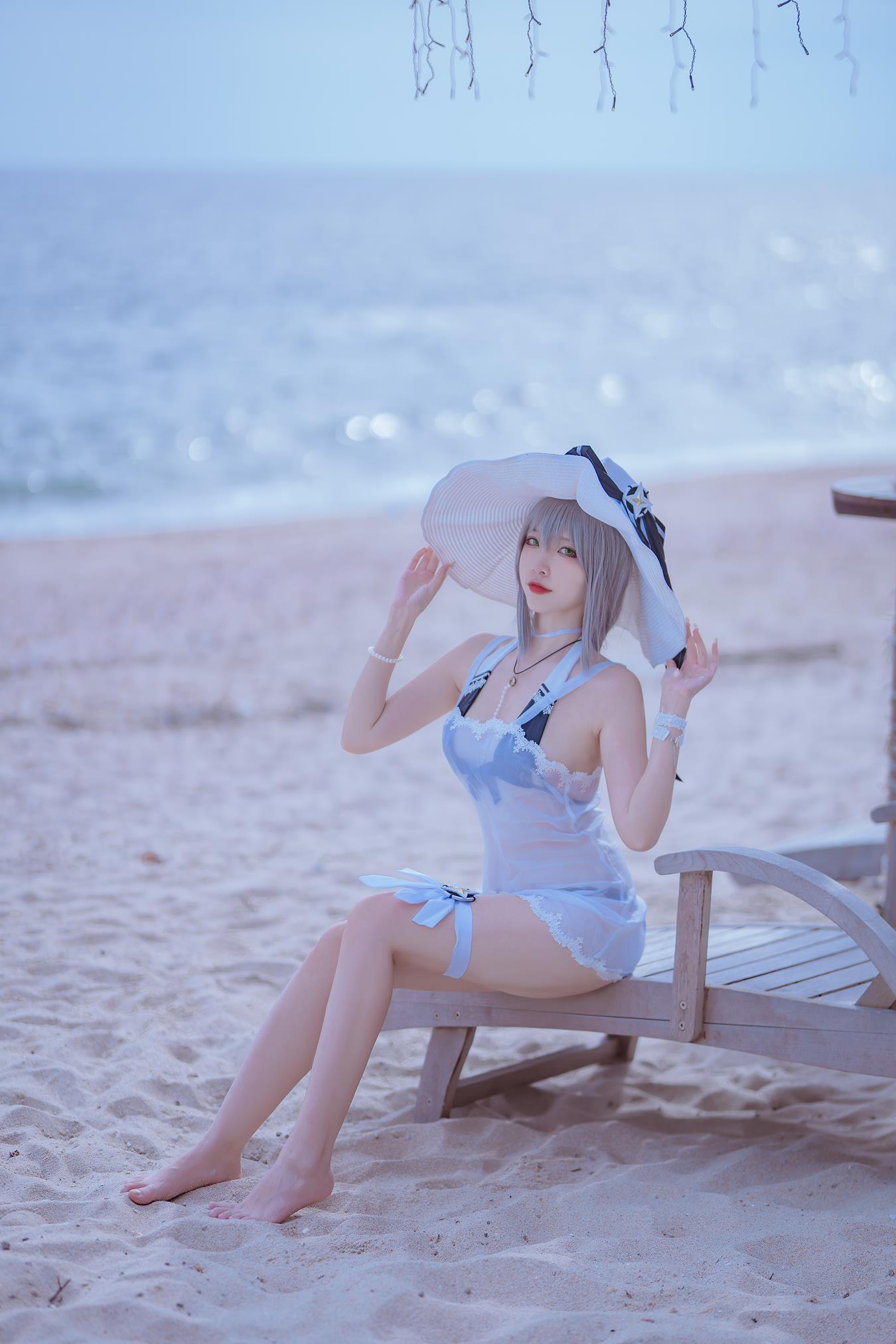 图片[10]-人气Coser二佐Nisa  碧蓝 天鹰泳装 [17P] – 速更版-美库