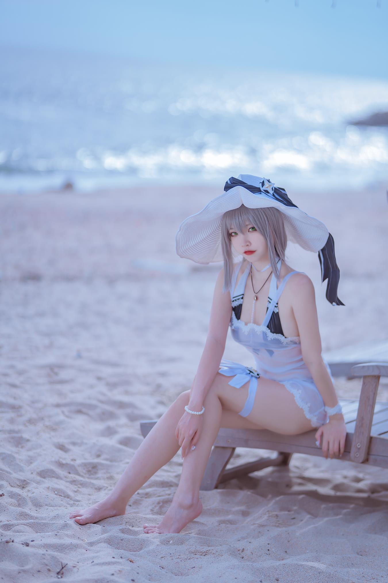 图片[13]-人气Coser二佐Nisa  碧蓝 天鹰泳装 [17P] – 速更版-美库