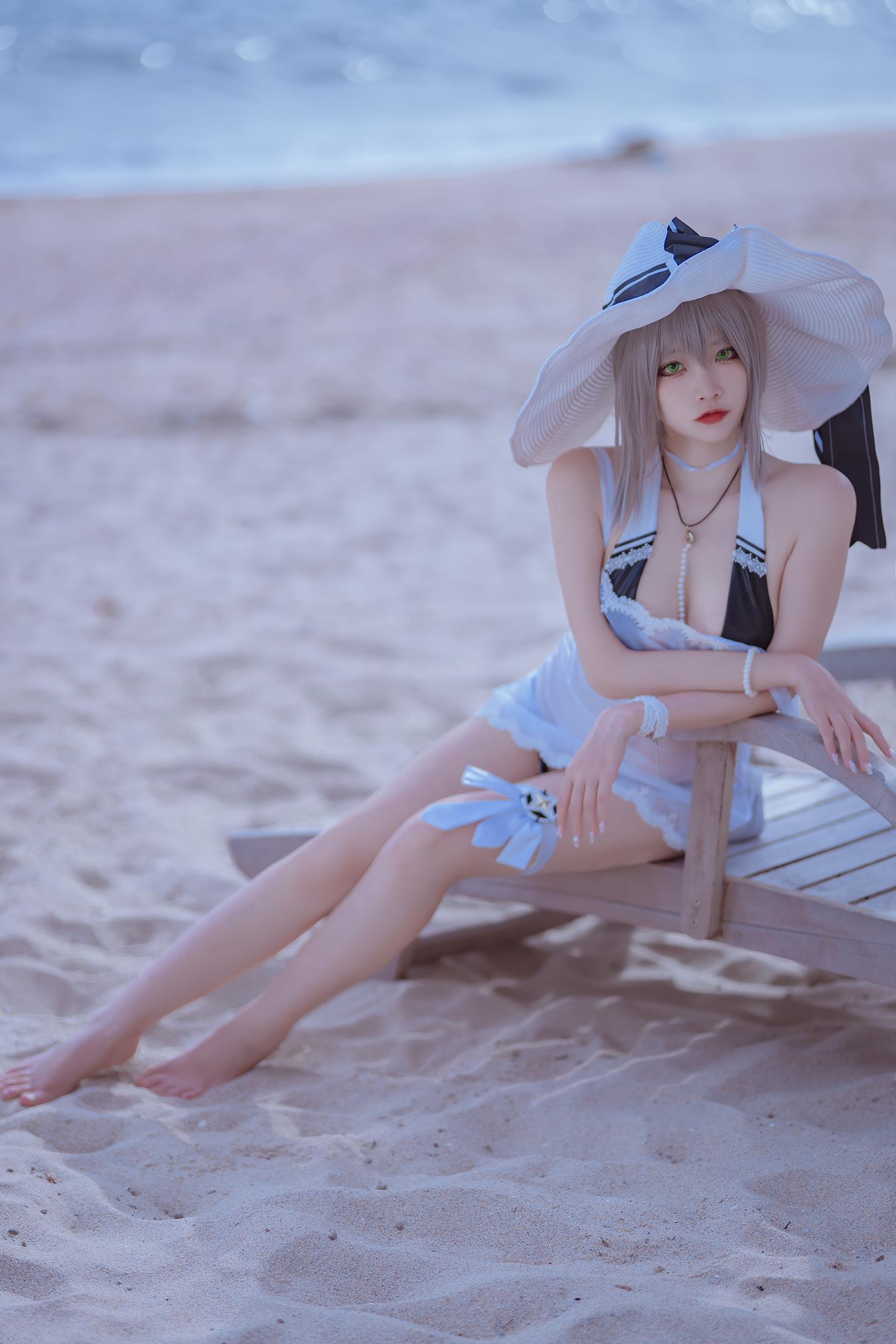 图片[15]-人气Coser二佐Nisa  碧蓝 天鹰泳装 [17P] – 速更版-美库