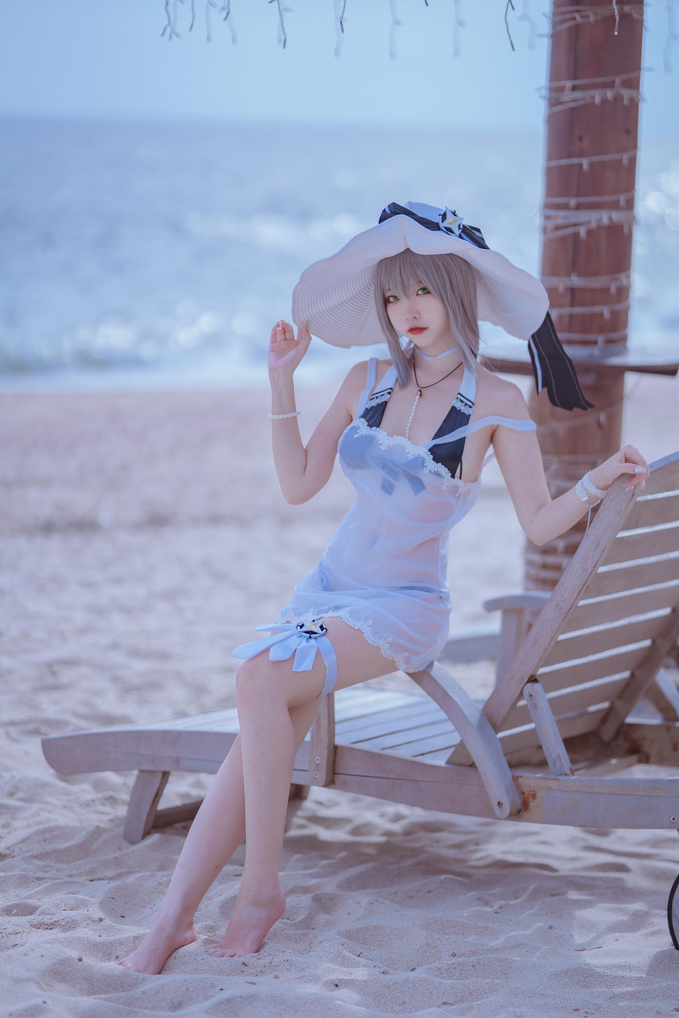 图片[17]-人气Coser二佐Nisa  碧蓝 天鹰泳装 [17P] – 速更版-美库