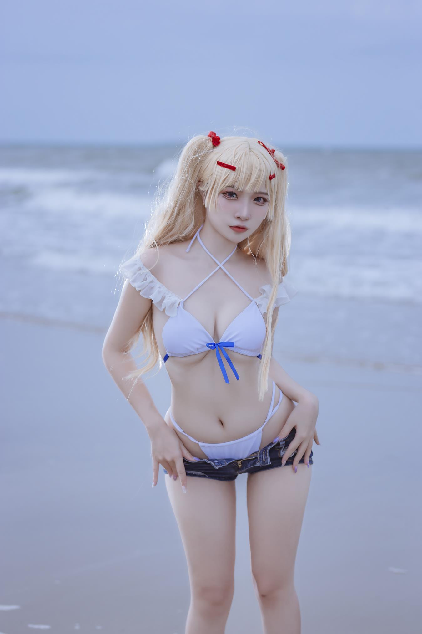 图片[15]-人气Coser二佐Nisa 碧蓝 苏塞克斯泳装 [18P] – 速更版-美库