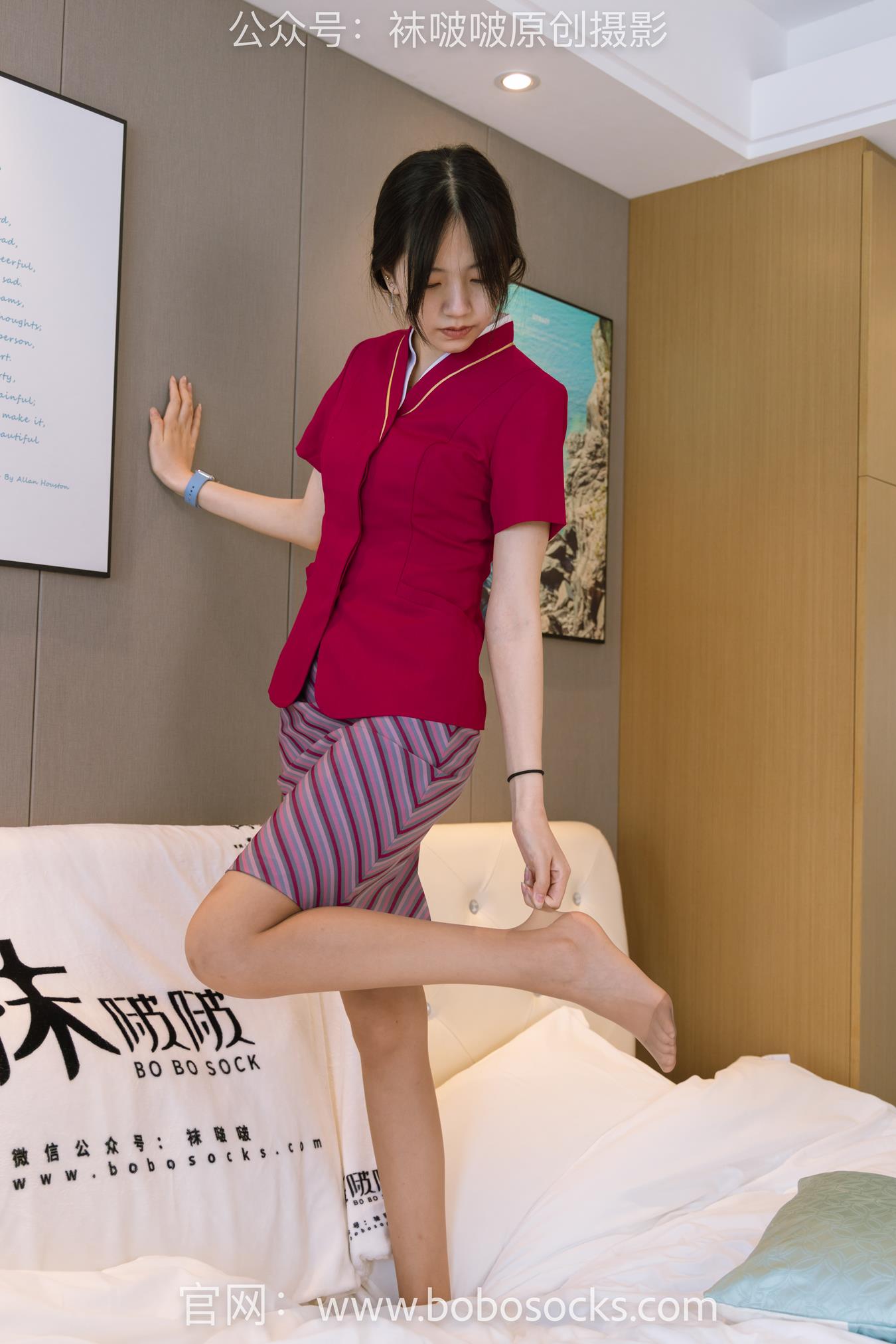 图片[56]-[BoBoSocks袜啵啵]NO.159 小甜豆-平底鞋、咖啡丝、空姐制服 (2) [67P] – 速更版-美库