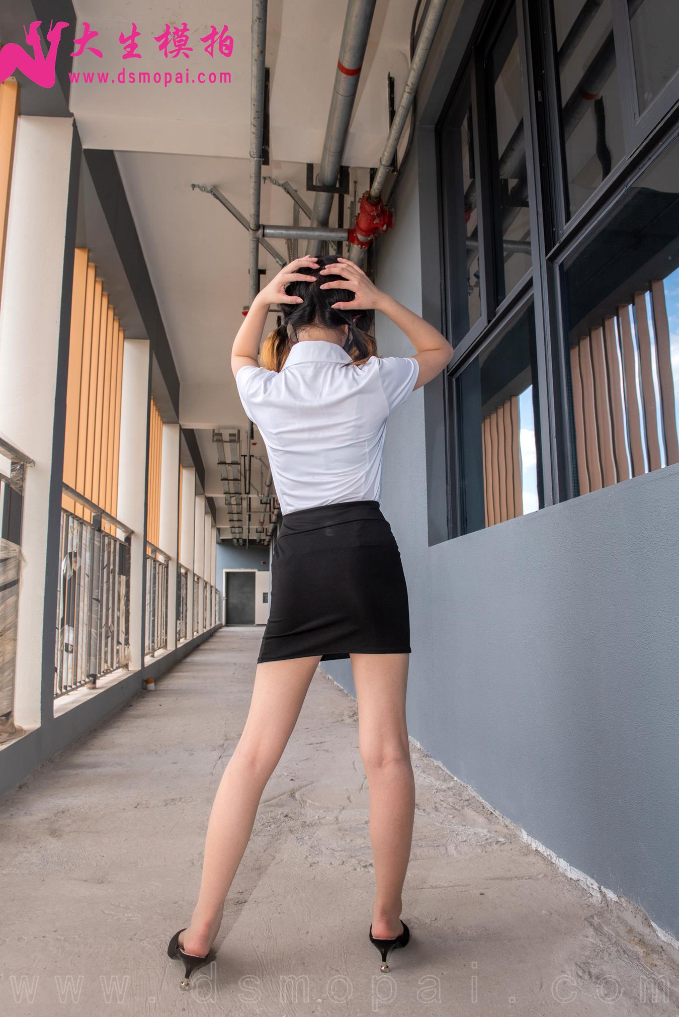 图片[25]-大生模拍 NO.288 兰兰 双马尾OL装[50P] – 速更版-美库