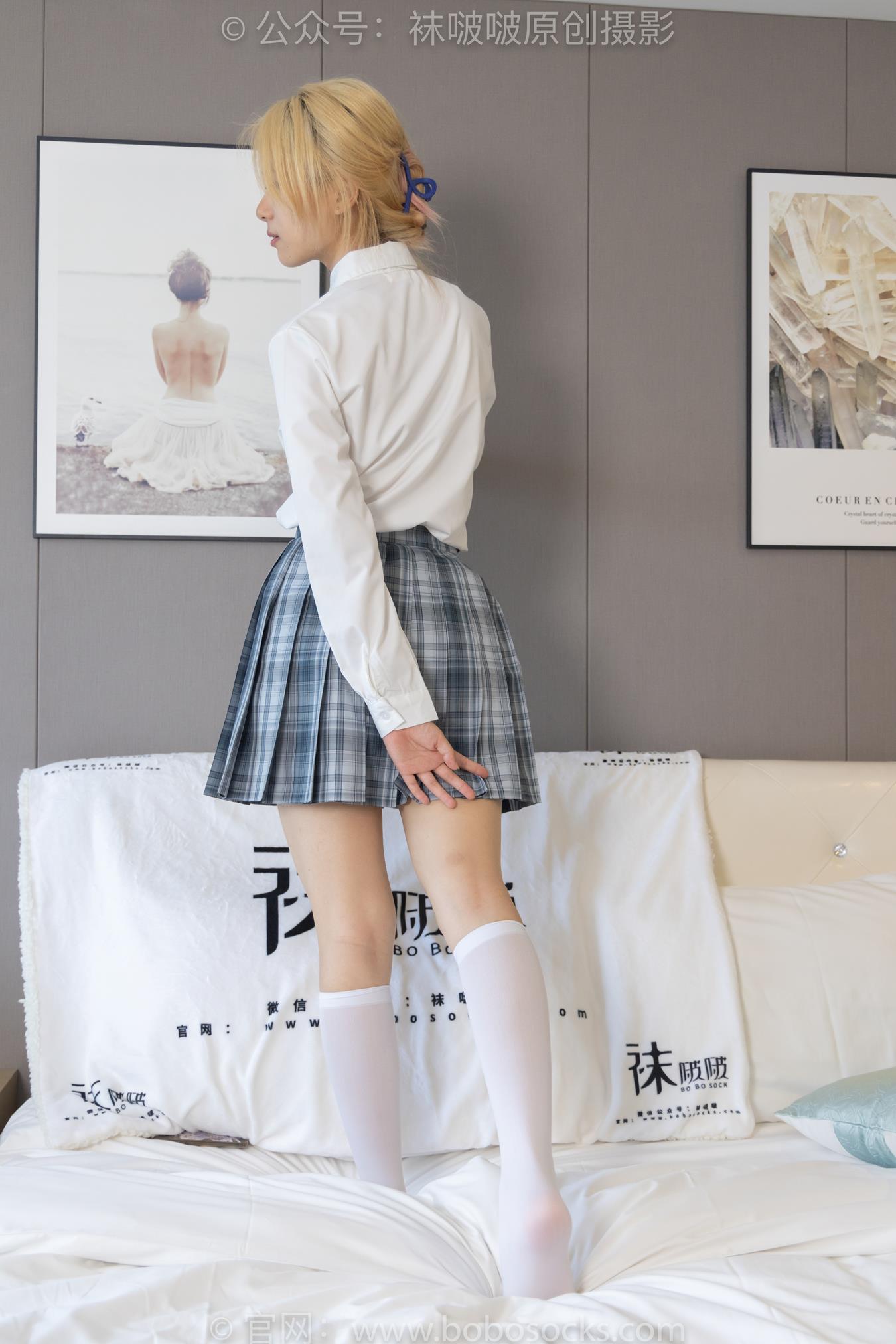 图片[72]-[BoBoSocks袜啵啵]NO.160 小淳-匡威板鞋、黑皮鞋、短肉丝、白丝小腿袜 （2）[76P] – 速更版-美库