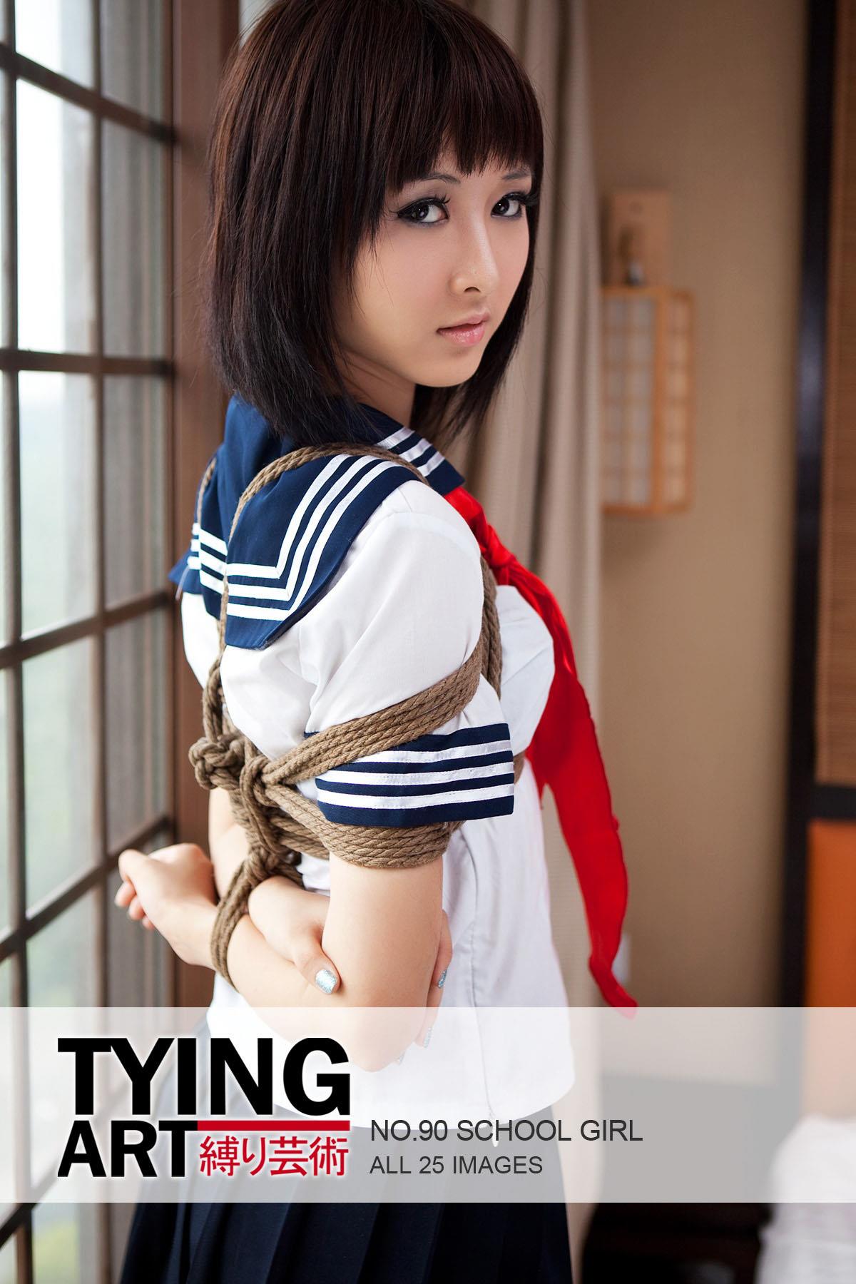 [禁忌摄影]Taboo-love NO.090 TyingArt 縛リ芸術 Shiryl School Girl[27P] – 速更版-艺库