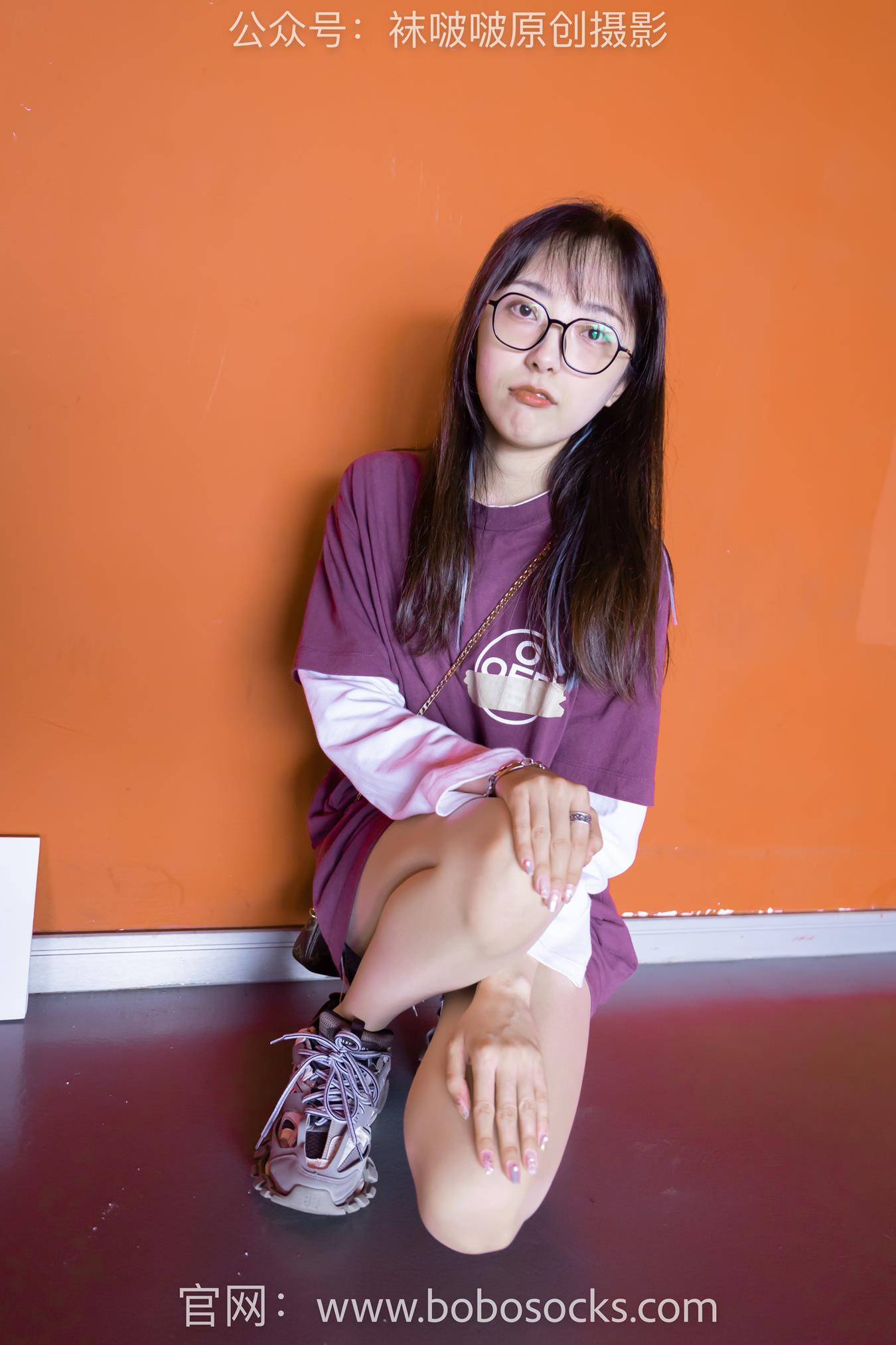 图片[21]-[BoBoSocks袜啵啵]积分限定作品 NO.010 稚予-巴黎世家运动鞋、白棉袜、肉丝[144P] – 速更版-美库