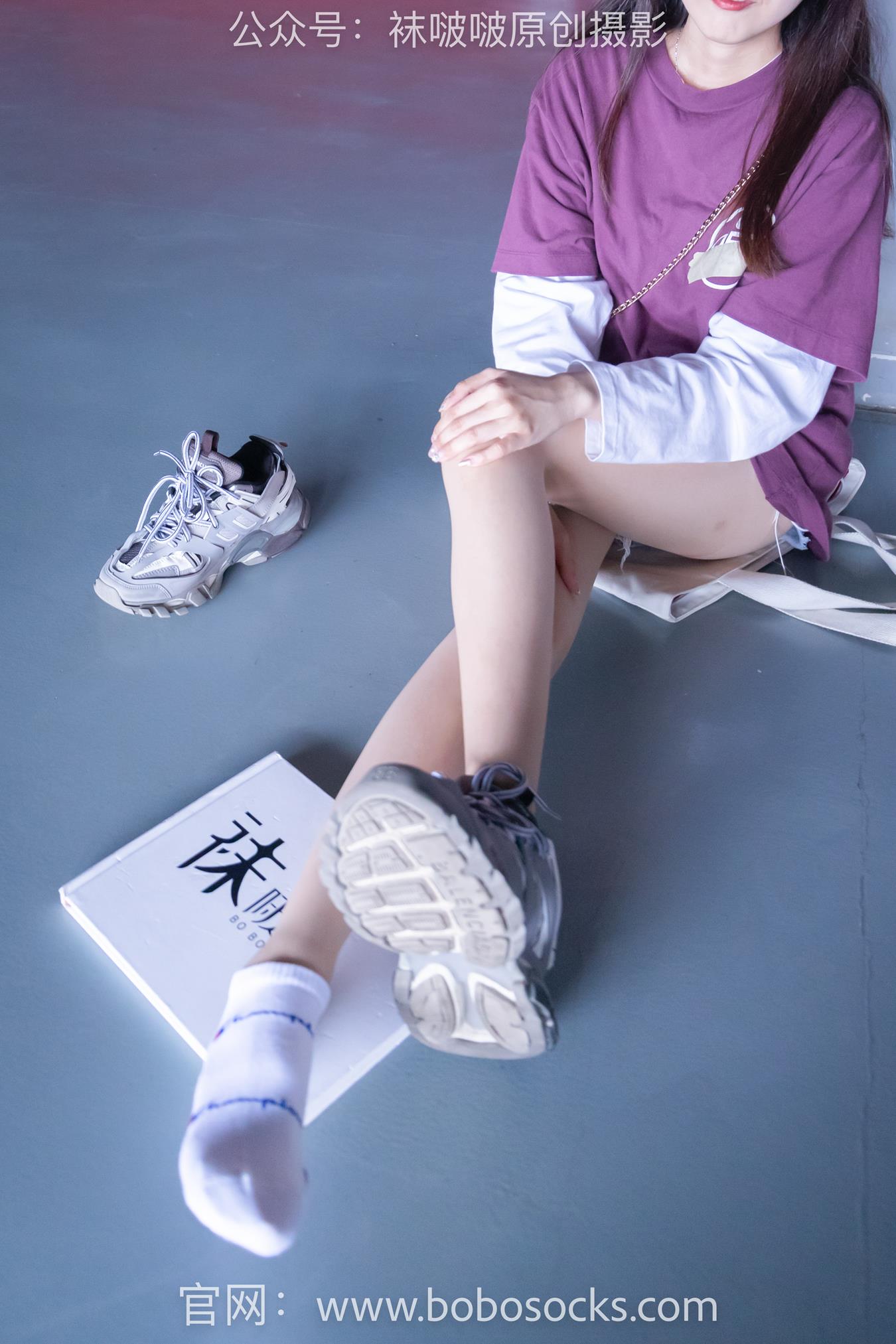 图片[65]-[BoBoSocks袜啵啵]积分限定作品 NO.010 稚予-巴黎世家运动鞋、白棉袜、肉丝[144P] – 速更版-美库