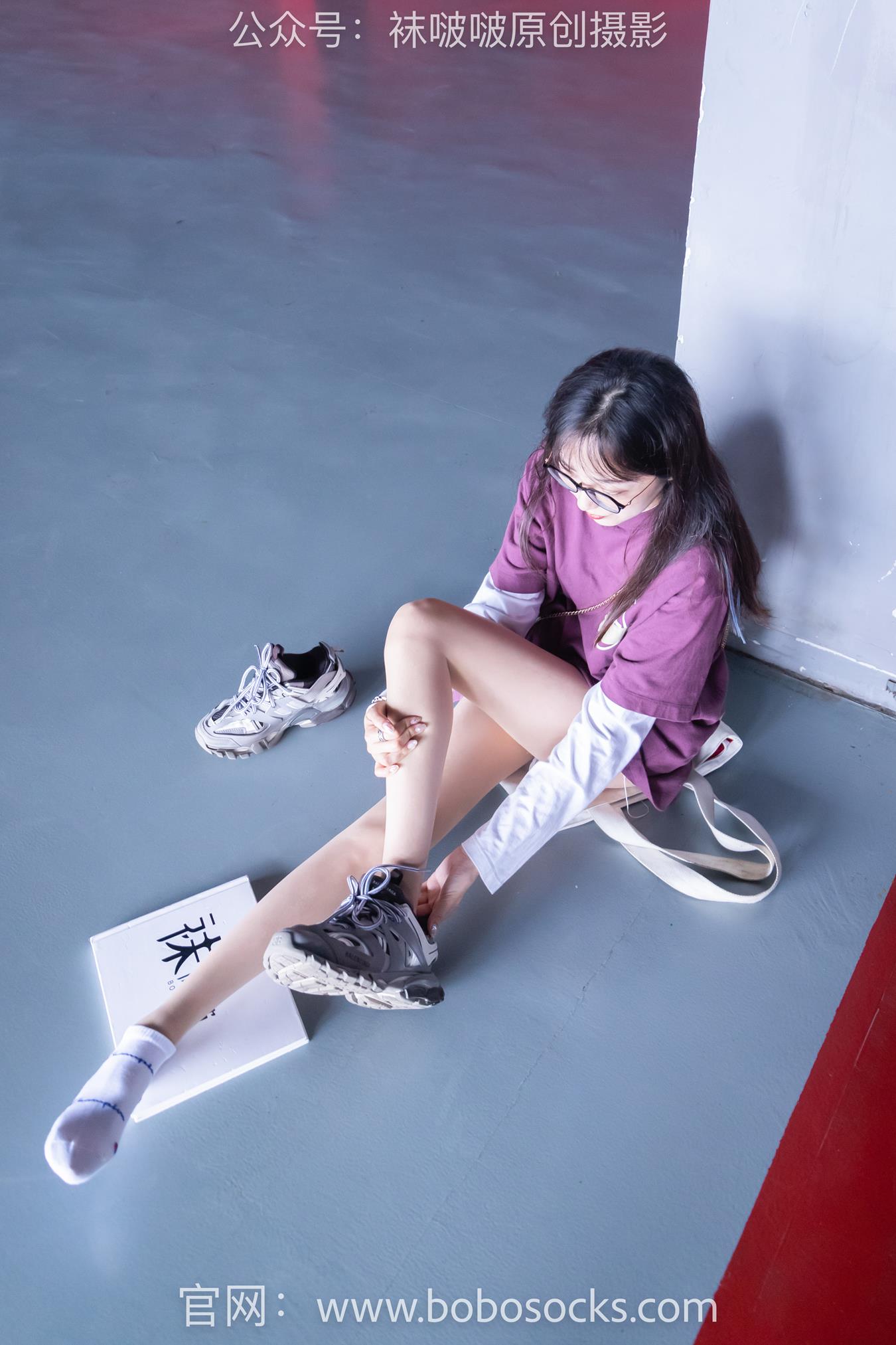 图片[66]-[BoBoSocks袜啵啵]积分限定作品 NO.010 稚予-巴黎世家运动鞋、白棉袜、肉丝[144P] – 速更版-美库