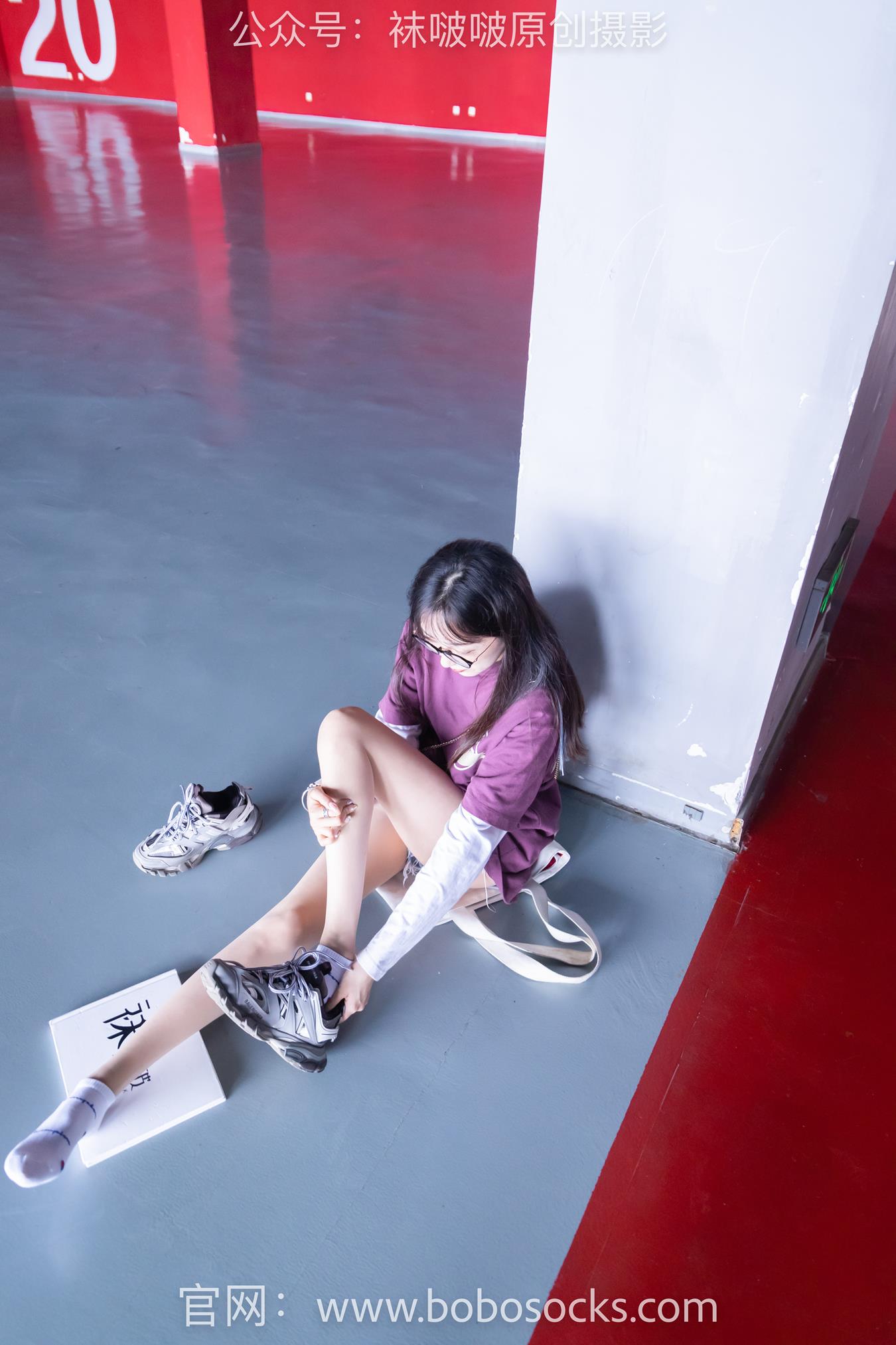 图片[68]-[BoBoSocks袜啵啵]积分限定作品 NO.010 稚予-巴黎世家运动鞋、白棉袜、肉丝[144P] – 速更版-美库
