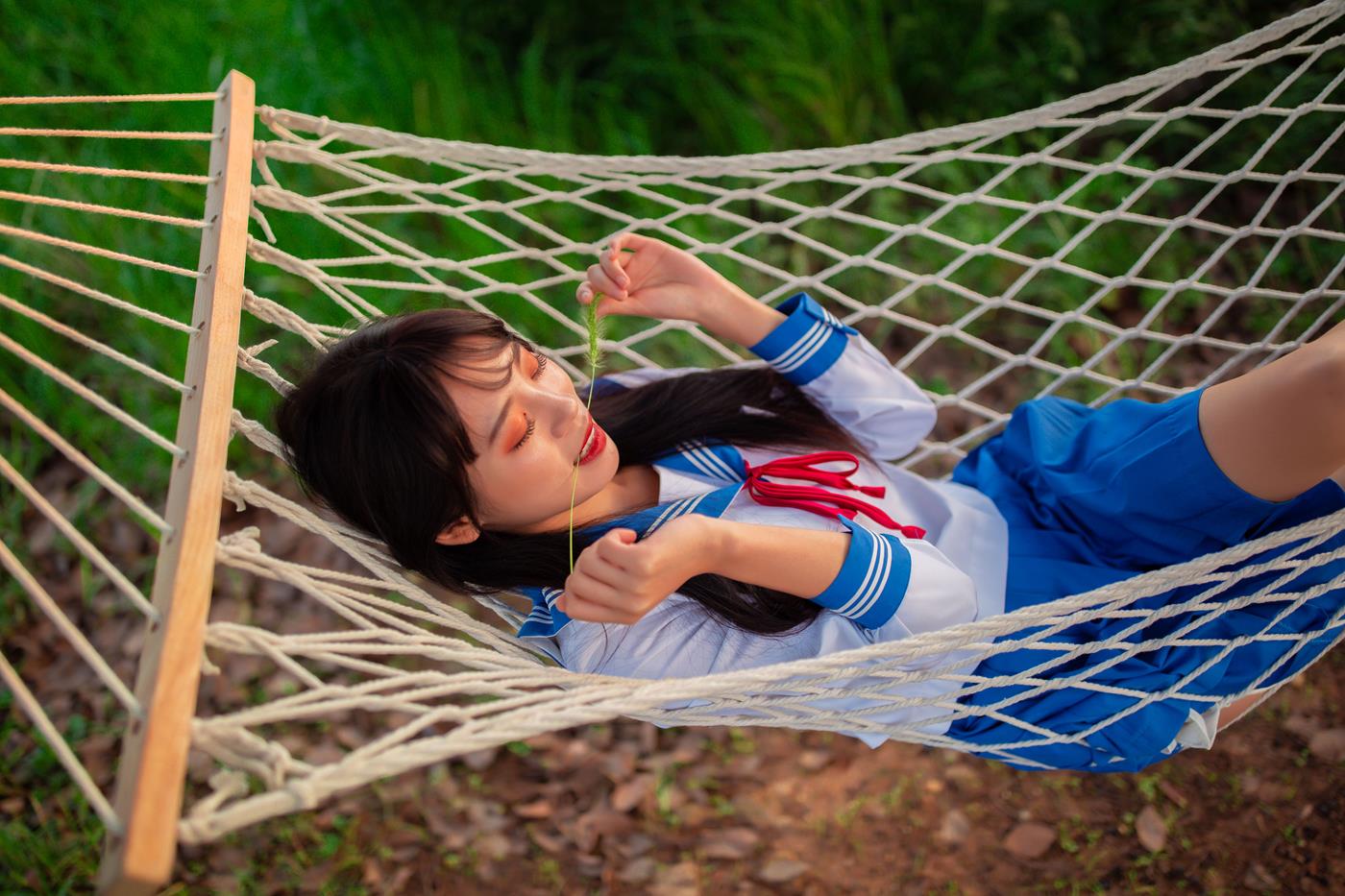 图片[14]-[YITUYU艺图语] 2022.02.02 JK少女 一只橙子 [48P] – 速更版-美库