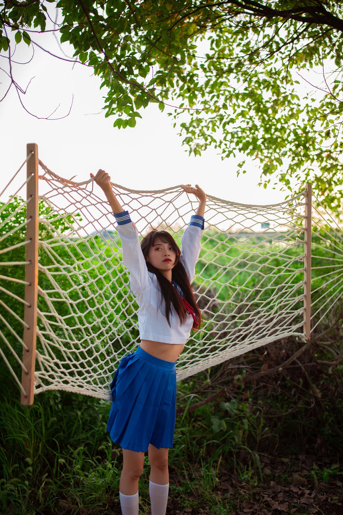 图片[15]-[YITUYU艺图语] 2022.02.02 JK少女 一只橙子 [48P] – 速更版-美库