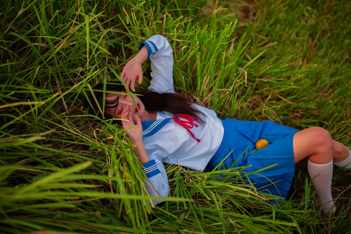 图片[21]-[YITUYU艺图语] 2022.02.02 JK少女 一只橙子 [48P] – 速更版-美库