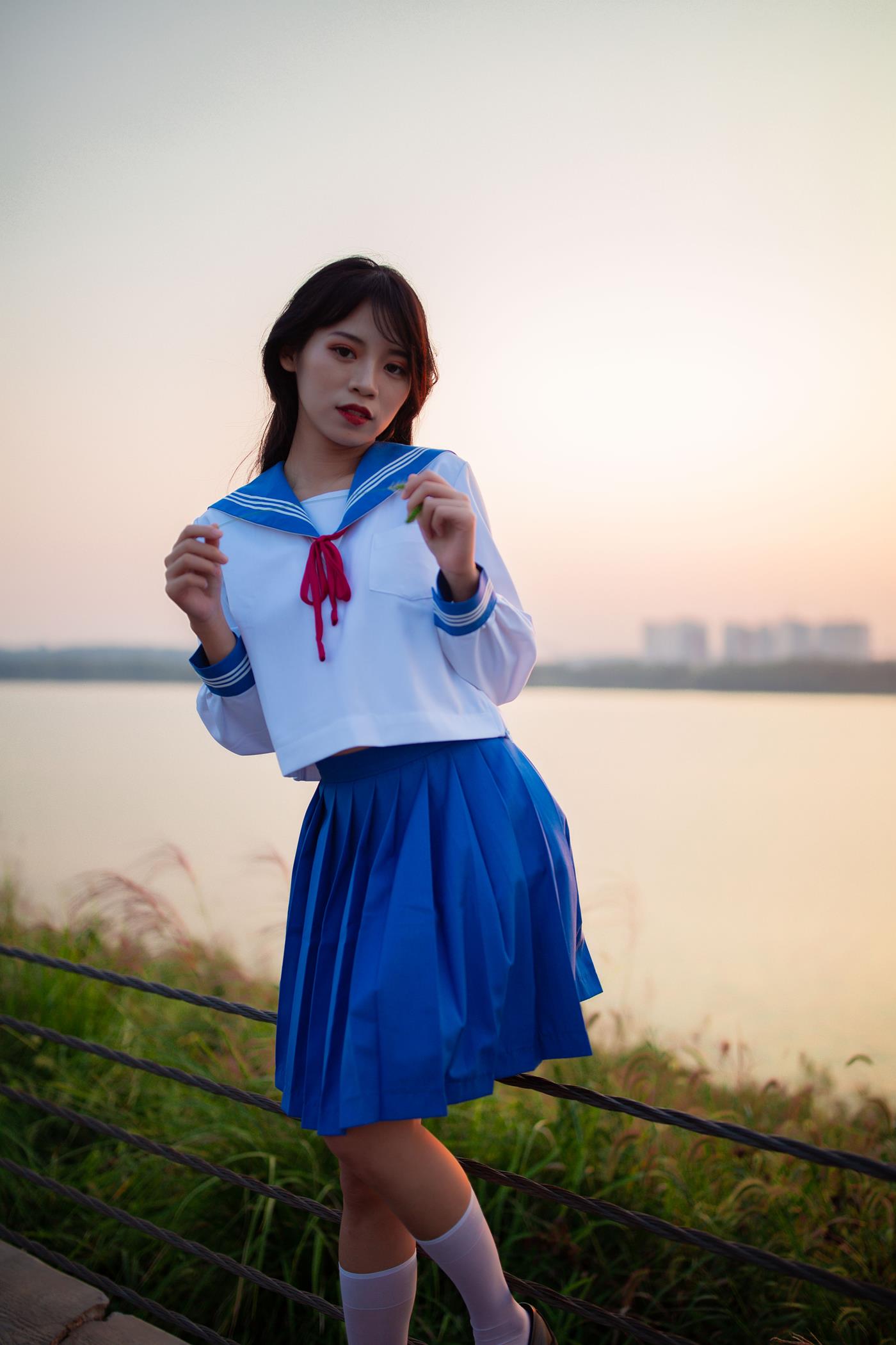 图片[28]-[YITUYU艺图语] 2022.02.02 JK少女 一只橙子 [48P] – 速更版-美库