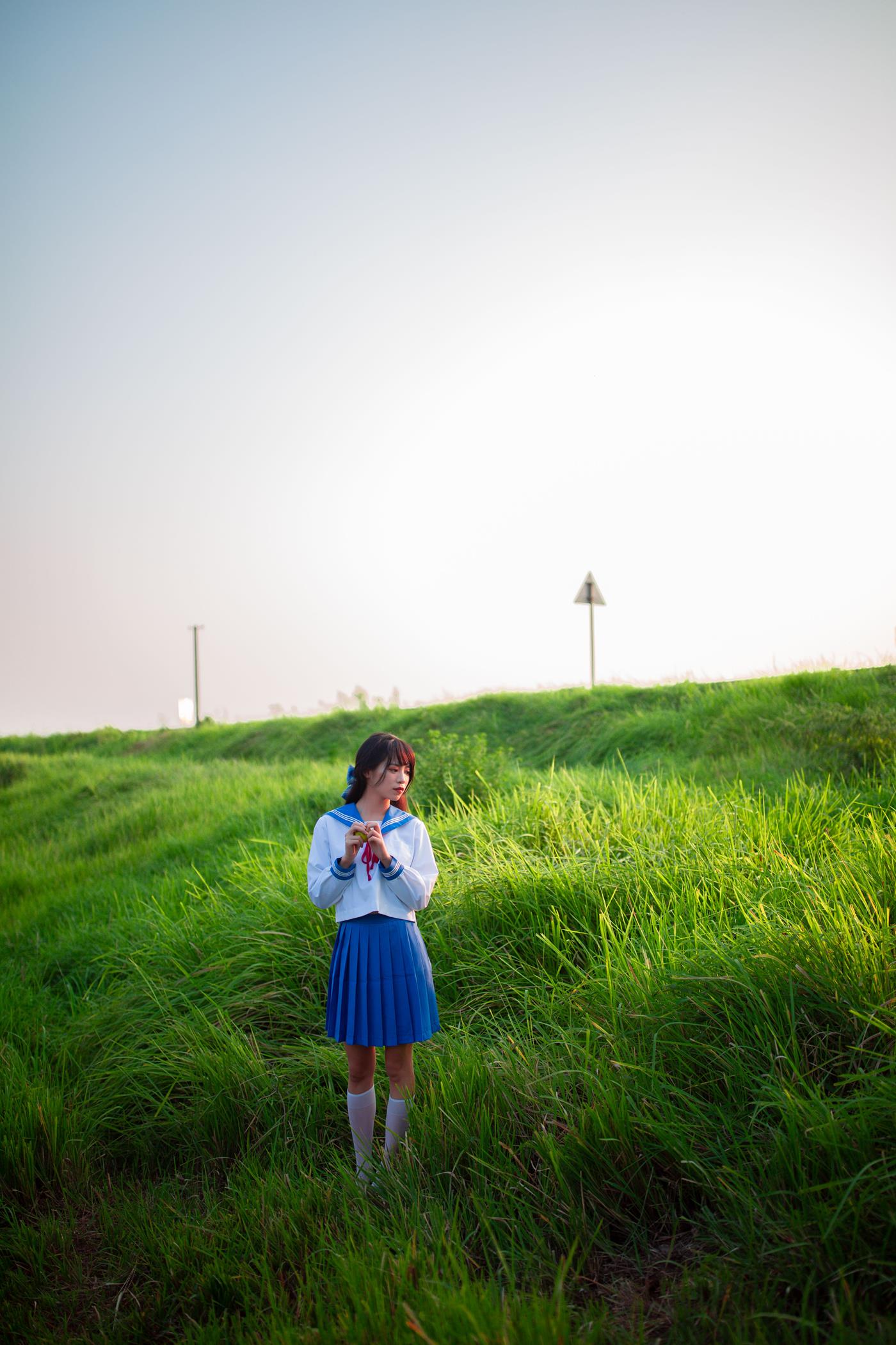 图片[32]-[YITUYU艺图语] 2022.02.02 JK少女 一只橙子 [48P] – 速更版-美库