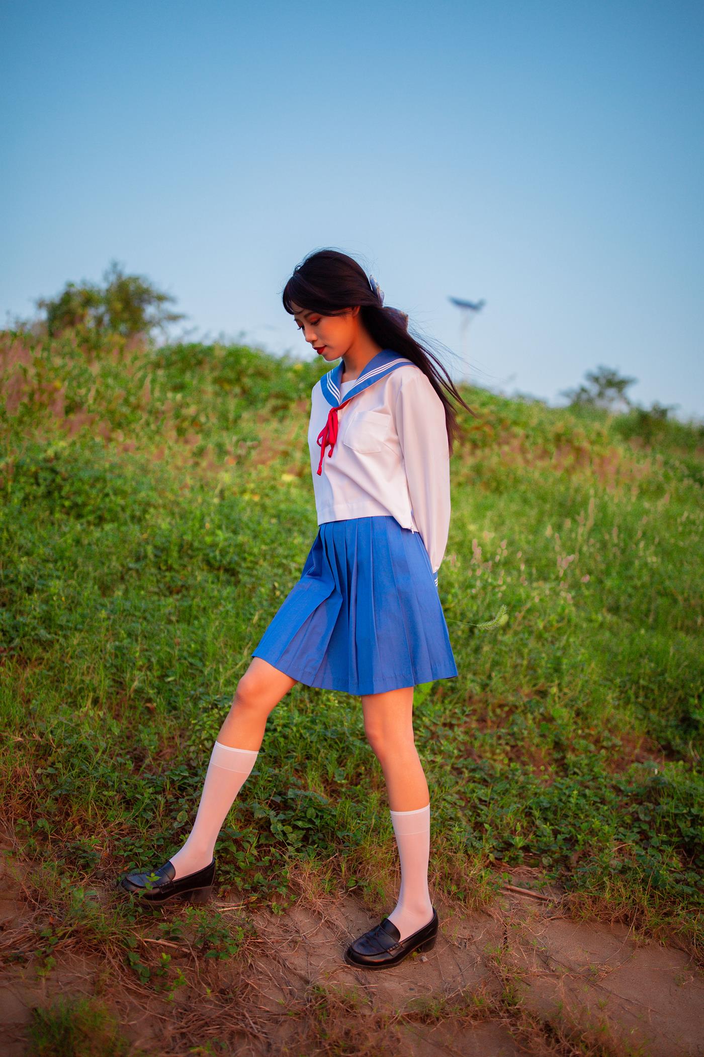 图片[33]-[YITUYU艺图语] 2022.02.02 JK少女 一只橙子 [48P] – 速更版-美库