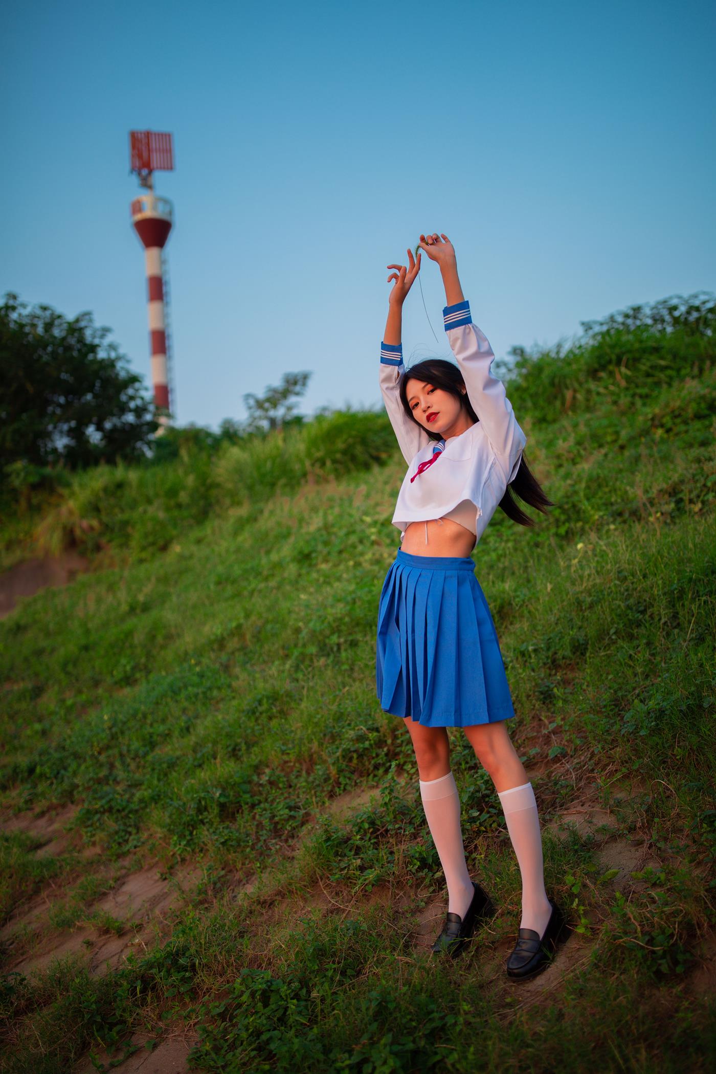 图片[38]-[YITUYU艺图语] 2022.02.02 JK少女 一只橙子 [48P] – 速更版-美库