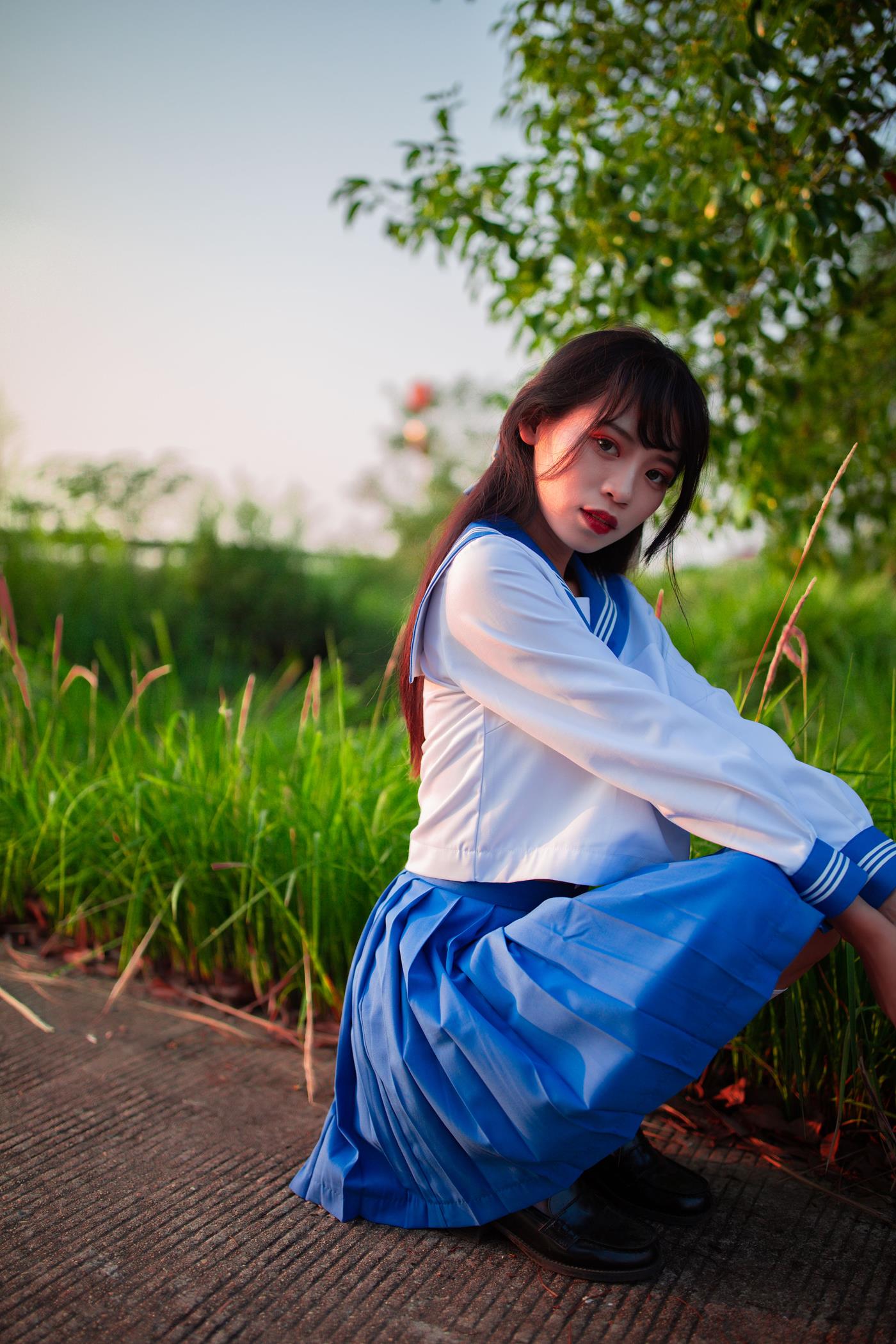 图片[43]-[YITUYU艺图语] 2022.02.02 JK少女 一只橙子 [48P] – 速更版-美库