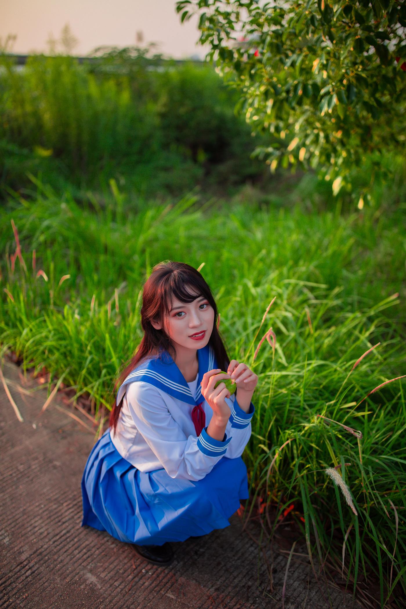 图片[44]-[YITUYU艺图语] 2022.02.02 JK少女 一只橙子 [48P] – 速更版-美库