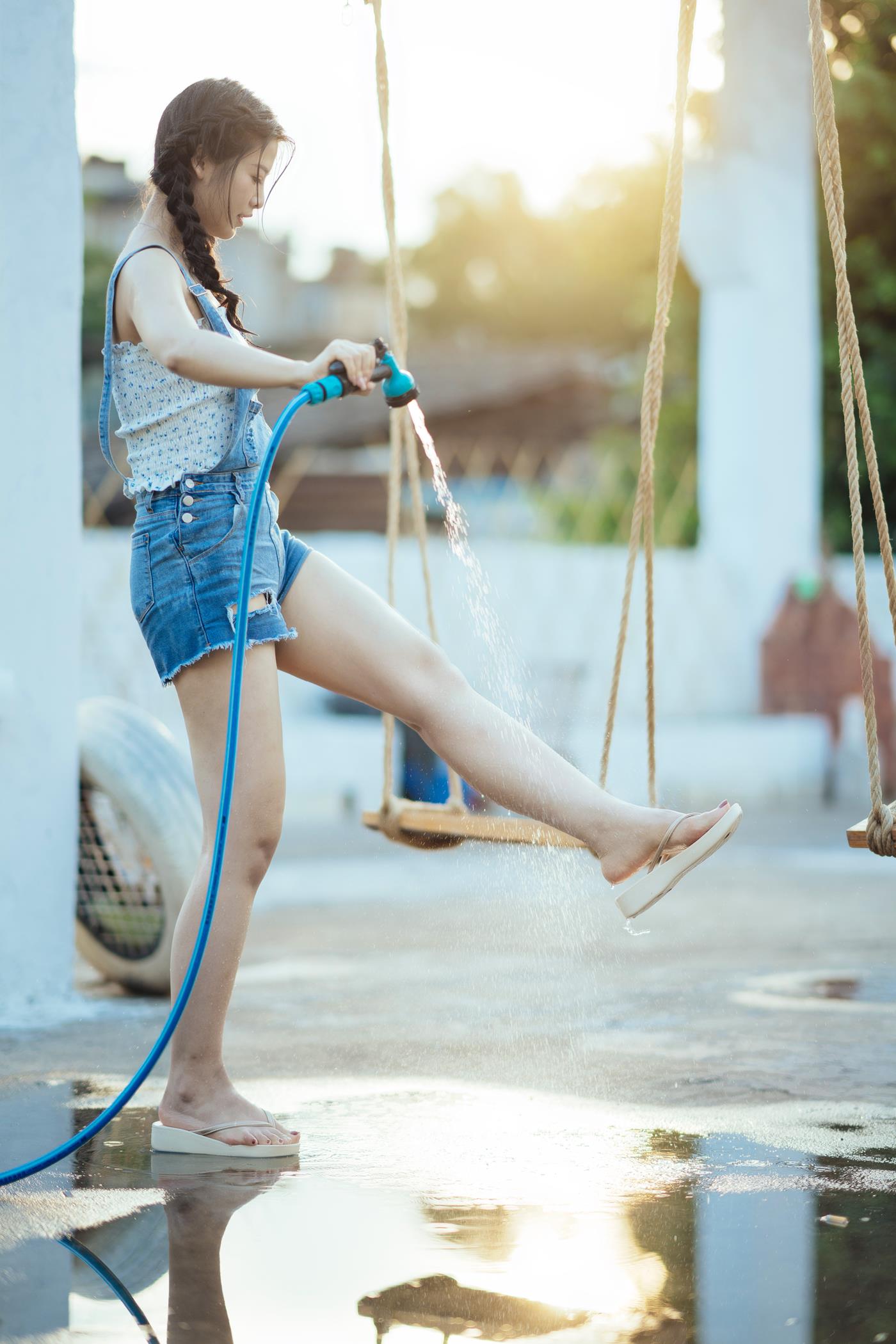 图片[16]-[YITUYU艺图语] 2022.02.02 来自夏日玩水的简单快乐 喵喵喵是锦儿呀 [55P] – 速更版-美库