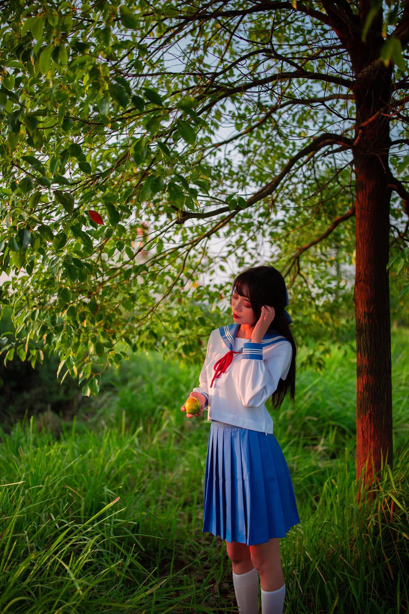 图片[49]-[YITUYU艺图语] 2022.02.02 JK少女 一只橙子 [48P] – 速更版-美库