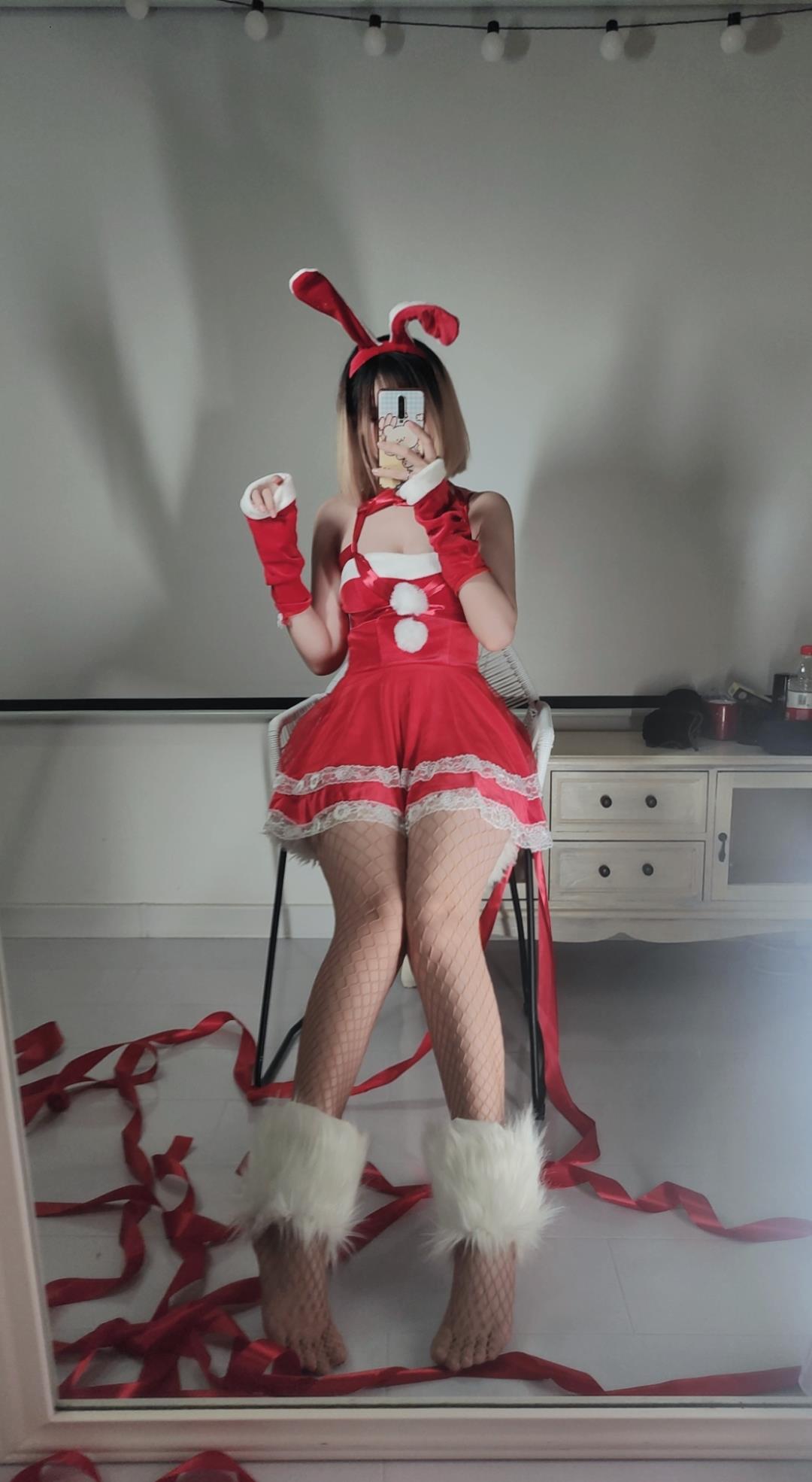 图片[10]-洛桑w伊梓 网袜丝带兔兔 [42P] – 速更版-美库