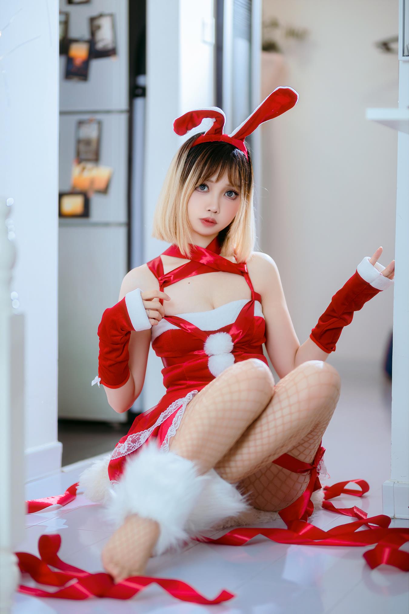 图片[19]-洛桑w伊梓 网袜丝带兔兔 [42P] – 速更版-美库