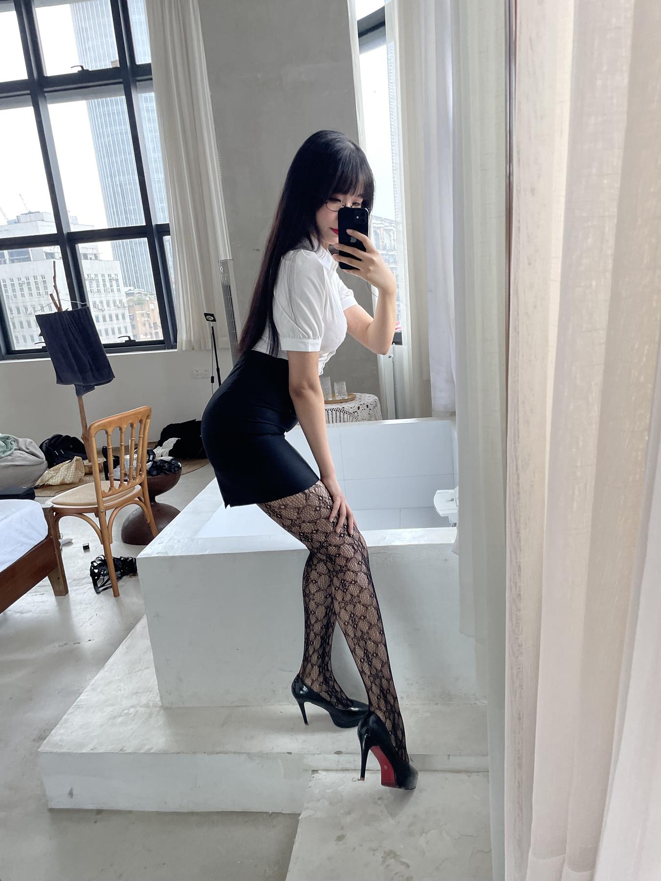 图片[62]-轩萧学姐  提花裤袜 [79P] – 速更版-美库