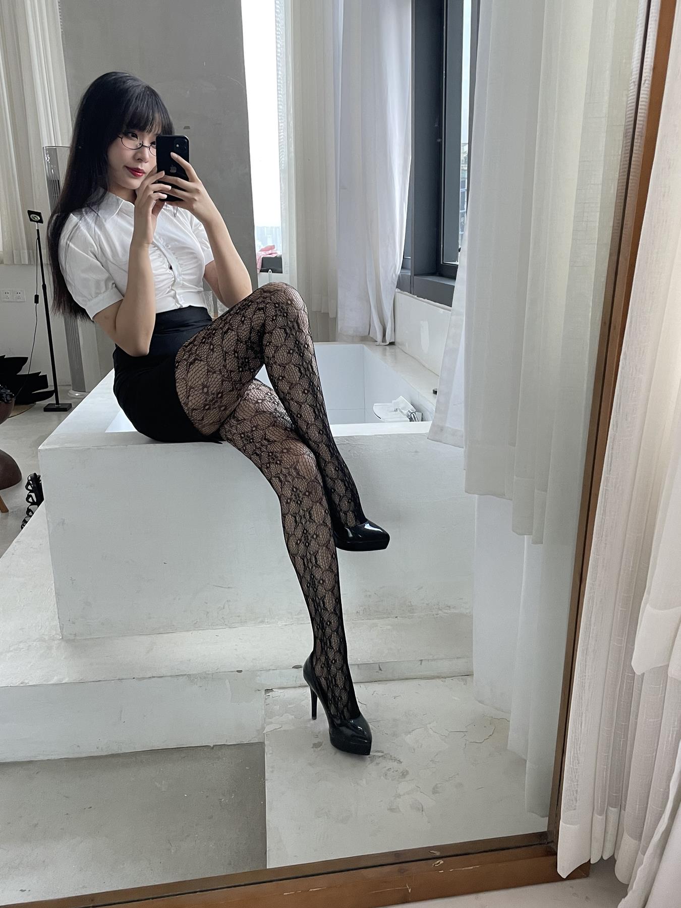 图片[68]-轩萧学姐  提花裤袜 [79P] – 速更版-美库