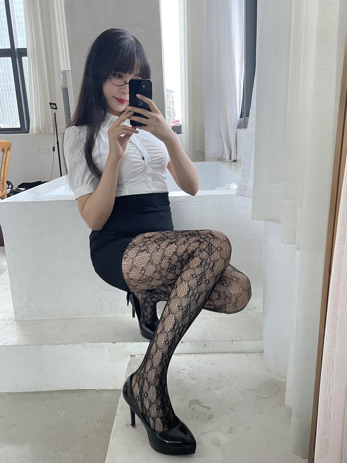 图片[71]-轩萧学姐  提花裤袜 [79P] – 速更版-美库