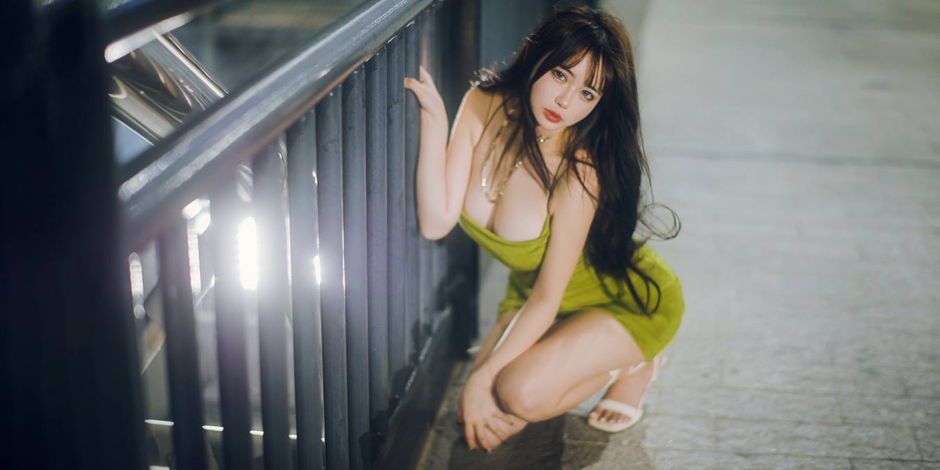 图片[20]-Tina很妖孽呀 – 绿色连衣裙[35P] – 速更版-美库