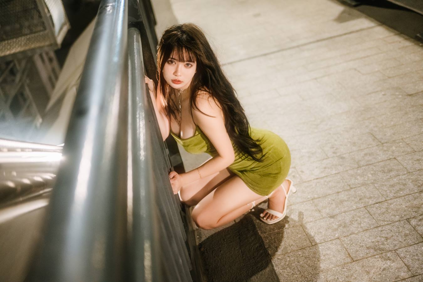 图片[28]-Tina很妖孽呀 – 绿色连衣裙[35P] – 速更版-美库