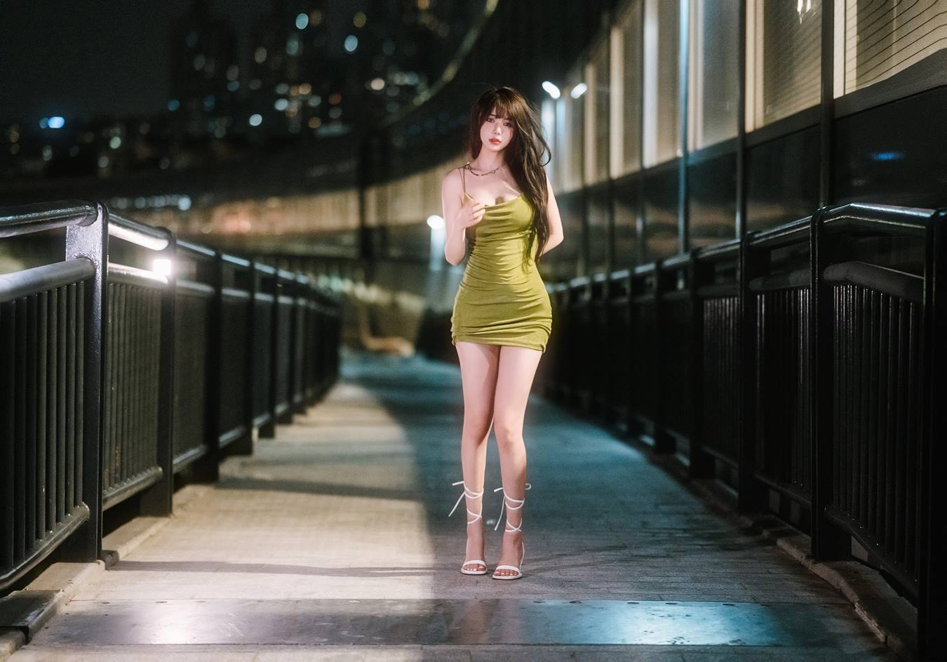 图片[36]-Tina很妖孽呀 – 绿色连衣裙[35P] – 速更版-美库