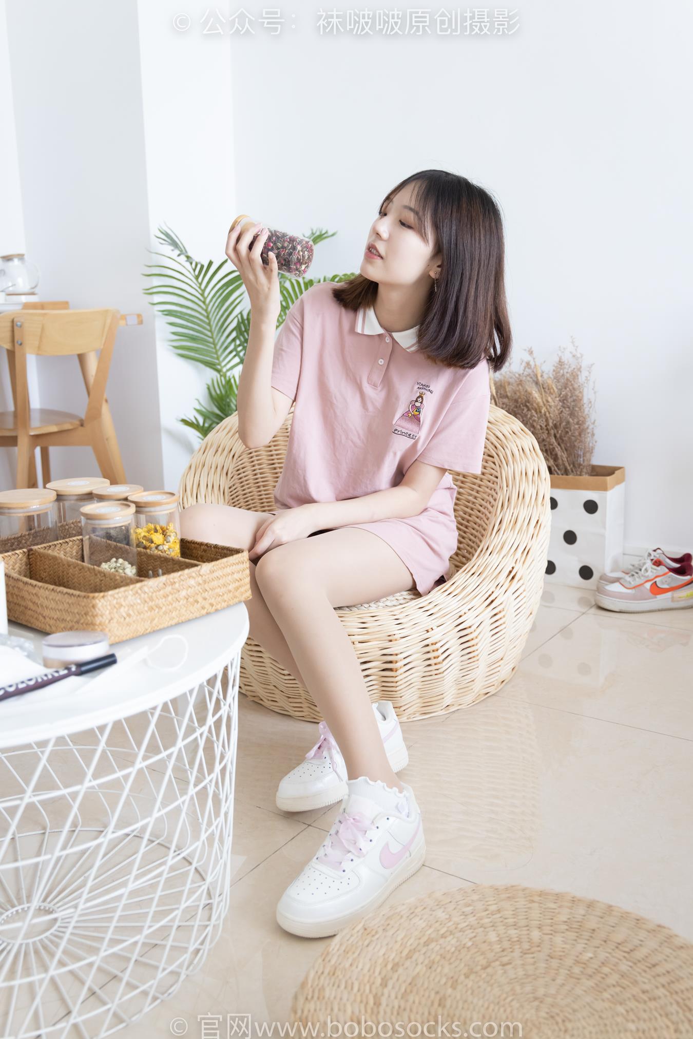 图片[13]-[BoBoSocks袜啵啵]NO.163 小甜豆-空军一号板鞋、白棉袜、肉丝[87P] – 速更版-美库