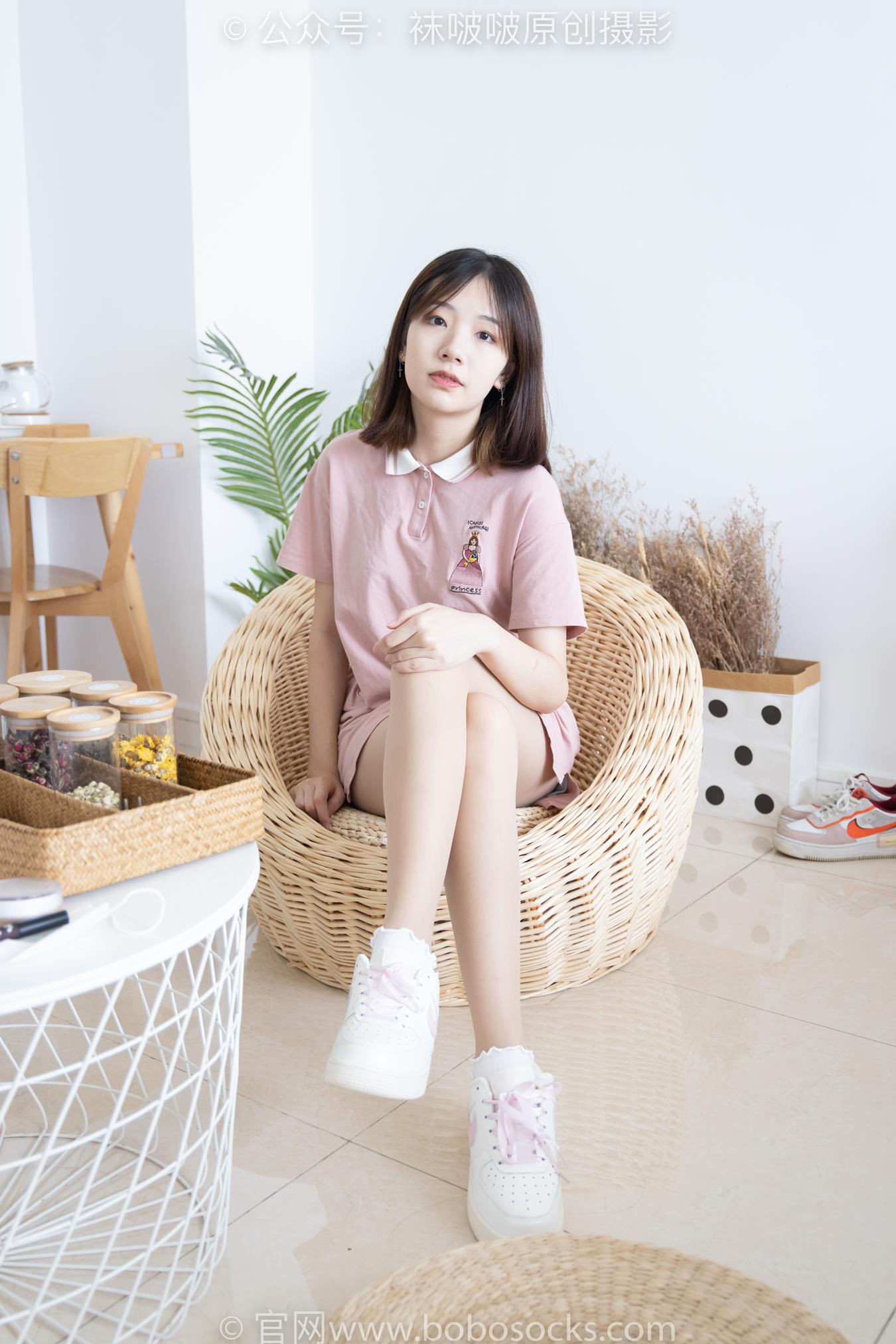 图片[14]-[BoBoSocks袜啵啵]NO.163 小甜豆-空军一号板鞋、白棉袜、肉丝[87P] – 速更版-美库