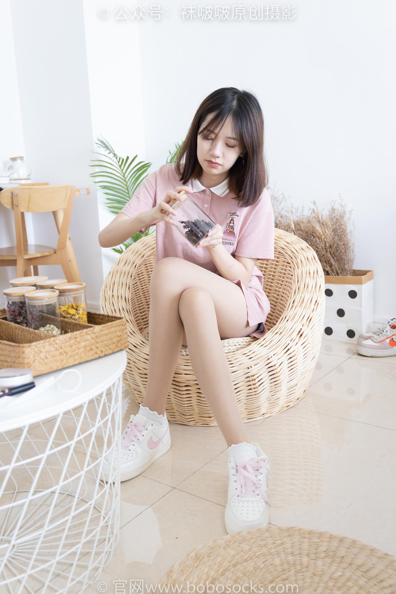 图片[16]-[BoBoSocks袜啵啵]NO.163 小甜豆-空军一号板鞋、白棉袜、肉丝[87P] – 速更版-美库