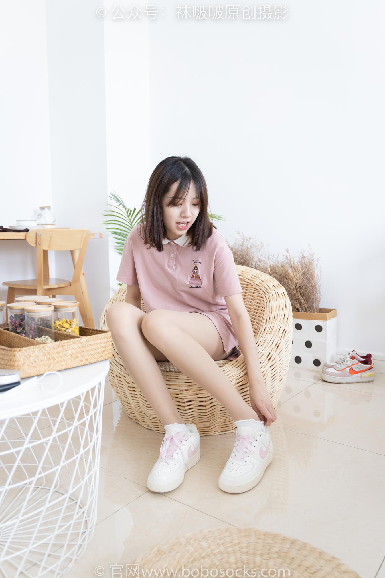 图片[17]-[BoBoSocks袜啵啵]NO.163 小甜豆-空军一号板鞋、白棉袜、肉丝[87P] – 速更版-美库