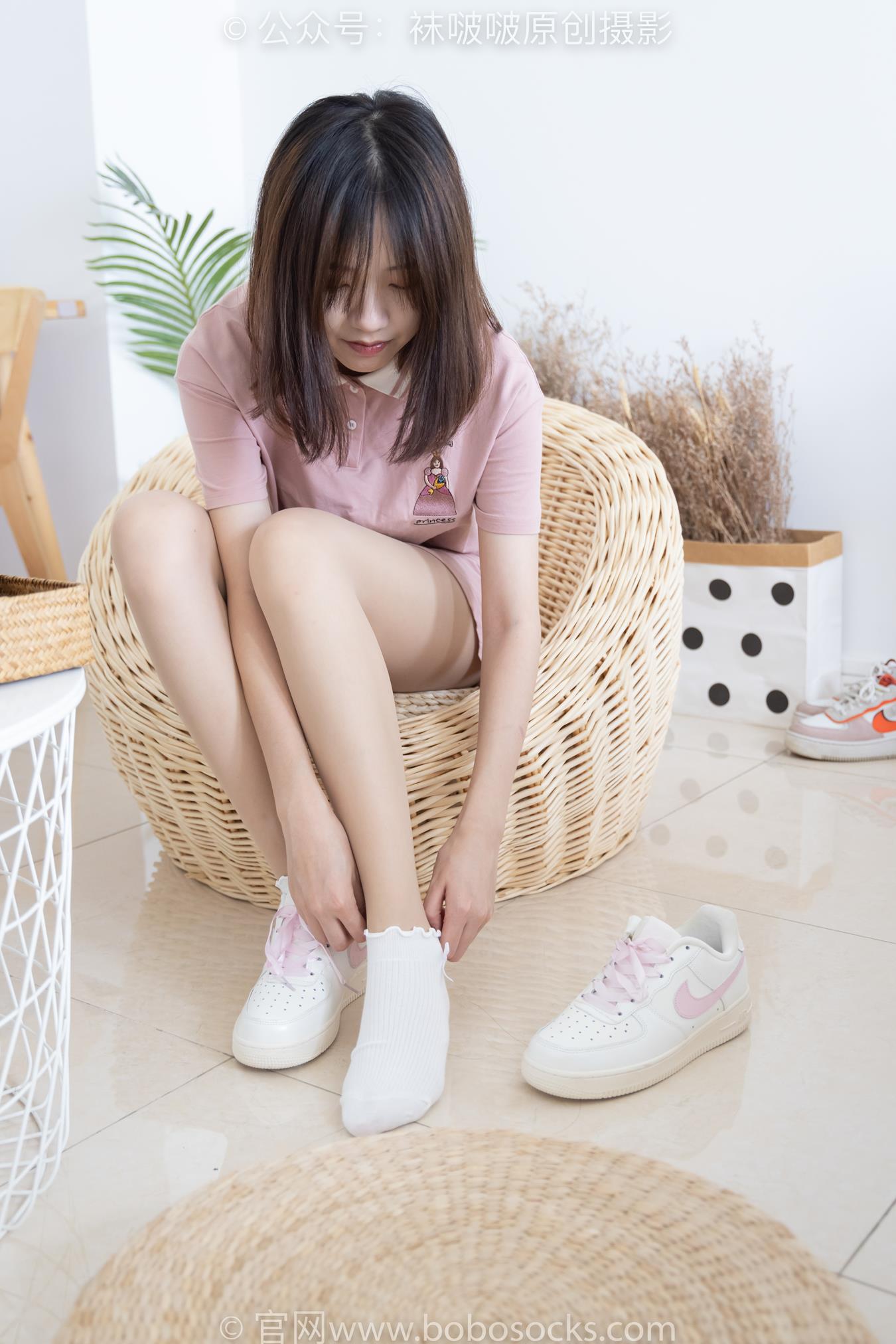 图片[20]-[BoBoSocks袜啵啵]NO.163 小甜豆-空军一号板鞋、白棉袜、肉丝[87P] – 速更版-美库