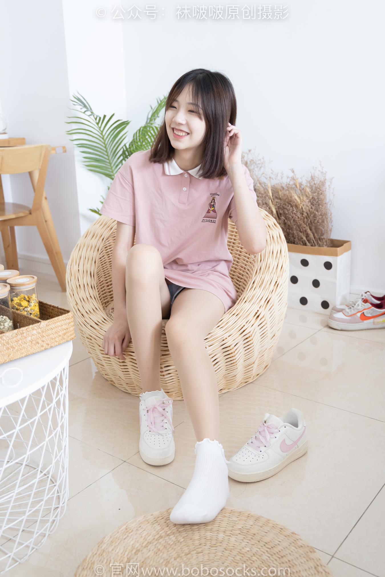 图片[21]-[BoBoSocks袜啵啵]NO.163 小甜豆-空军一号板鞋、白棉袜、肉丝[87P] – 速更版-美库