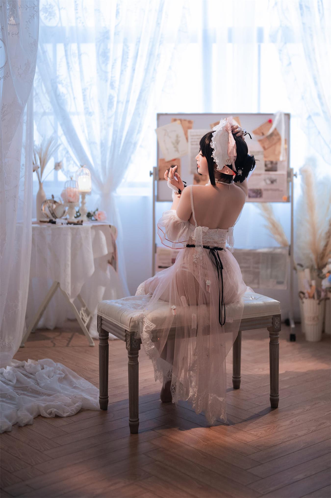 图片[39]-可爱人气Coser面饼仙儿&半半子 Arknights 黑x森蚺バレエ [52P] – 速更版-美库