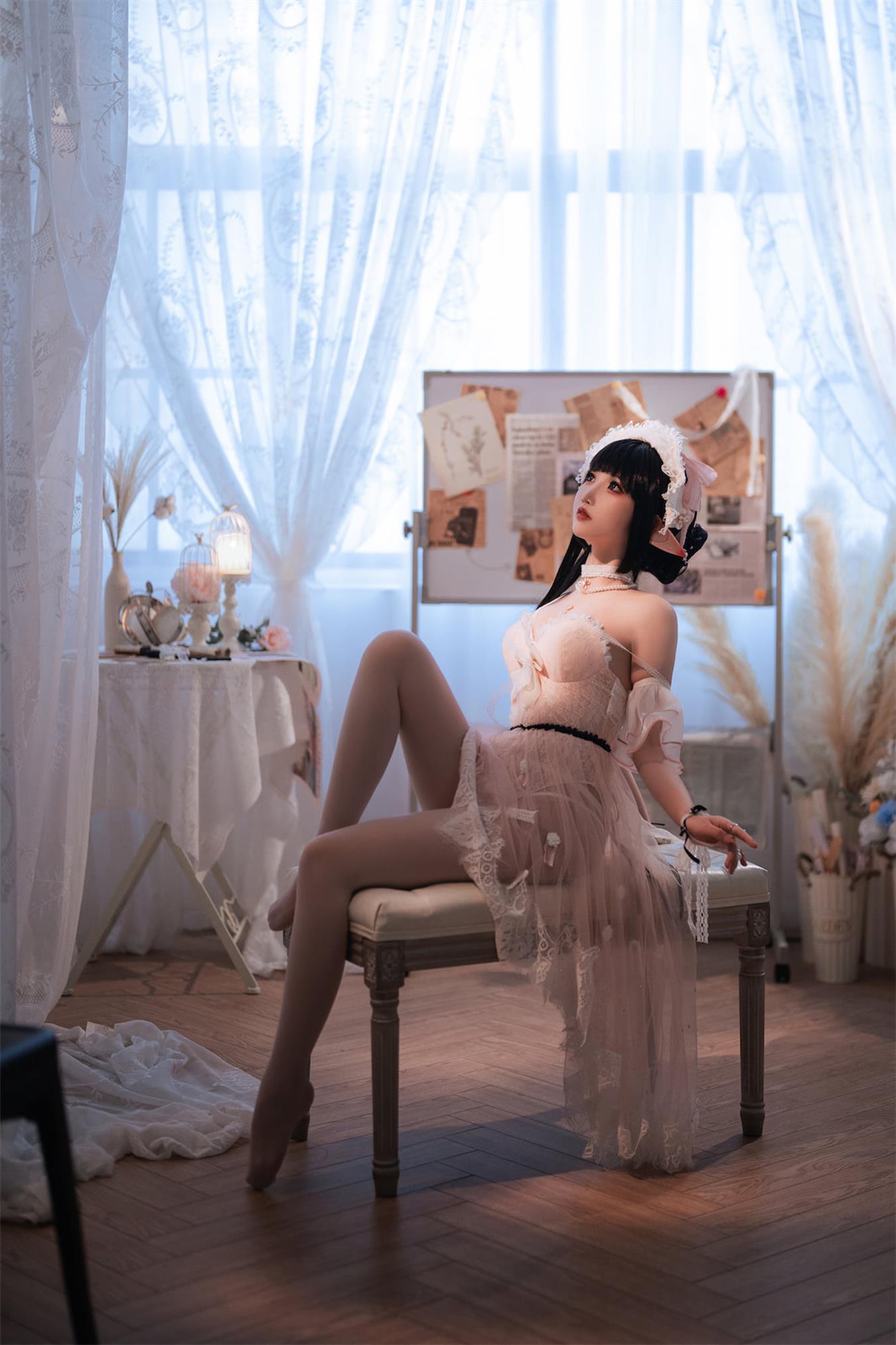 图片[40]-可爱人气Coser面饼仙儿&半半子 Arknights 黑x森蚺バレエ [52P] – 速更版-美库