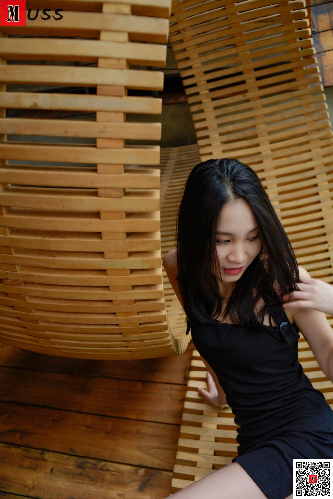 图片[25]-[MussGirl慕丝女郎]NO.375 黑色吊带睡衣 A[90P] – 速更版-美库